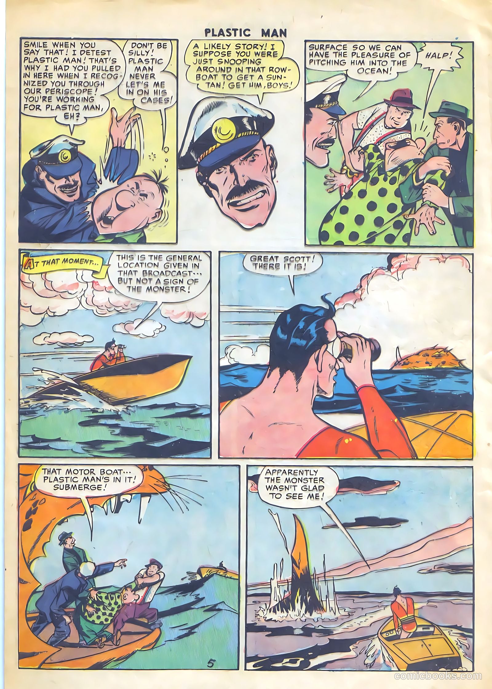 Plastic Man #50 (1954) — page 30 of 36