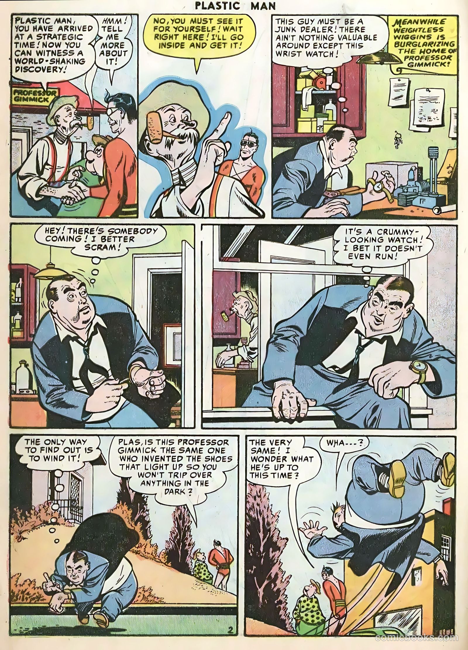 Plastic Man #56 (1955) — page 4 of 36