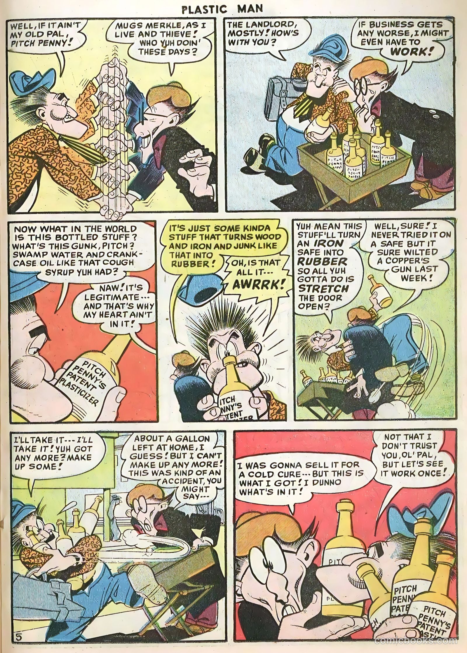 Plastic Man #56 (1955) — page 23 of 36