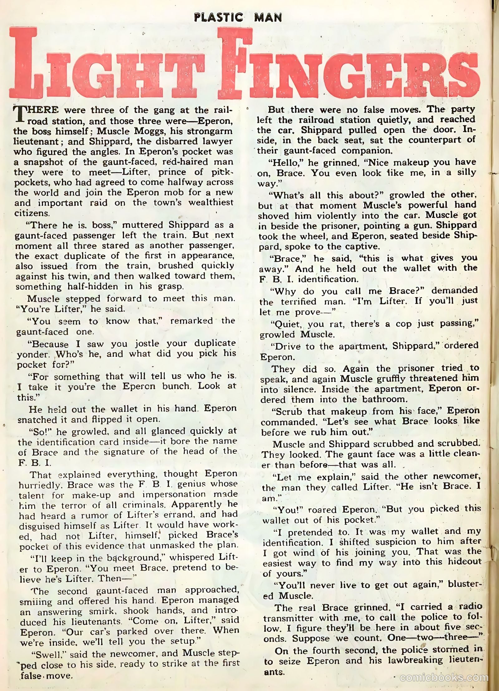 Plastic Man #56 (1955) — page 32 of 36