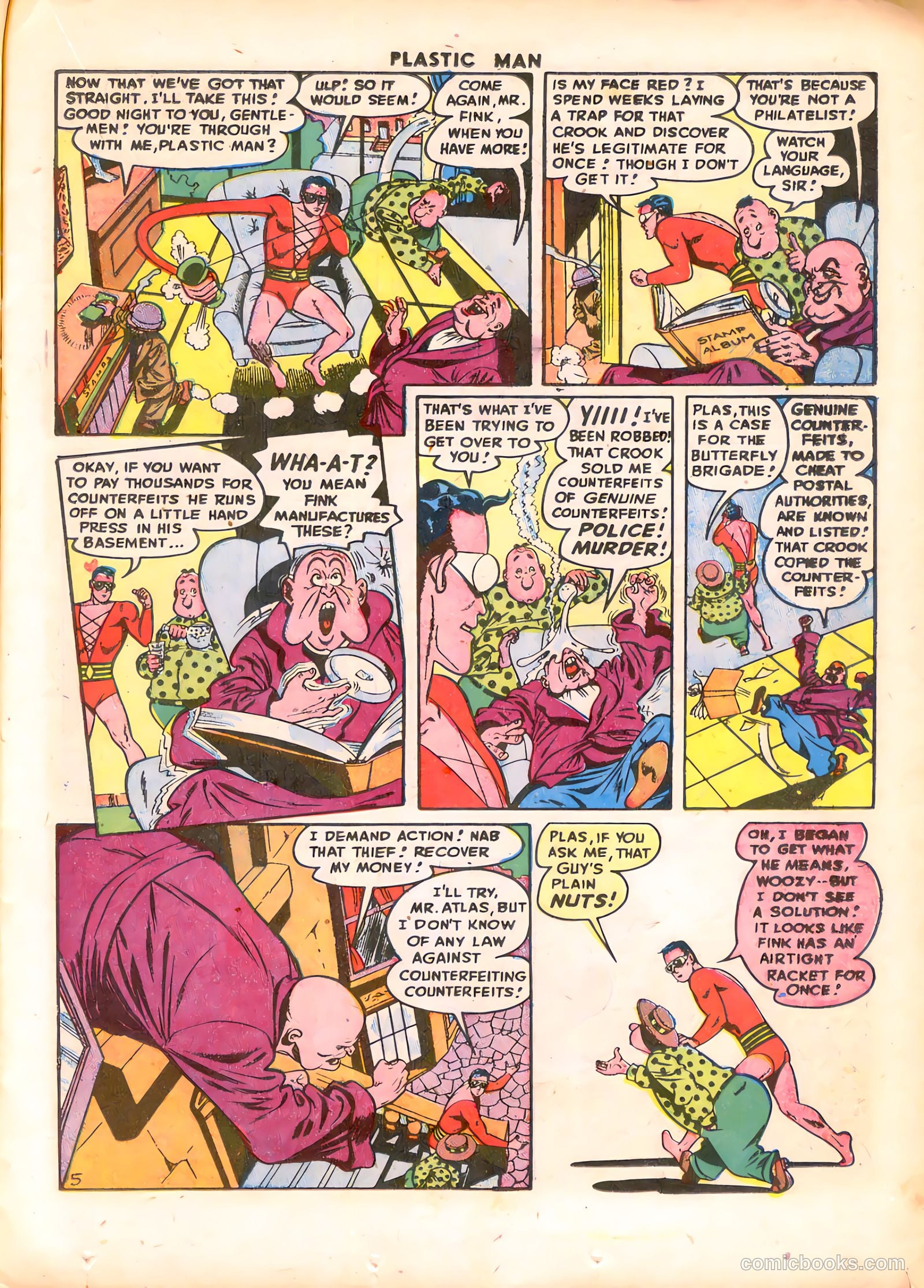 Plastic Man #9 (1947) — page 19 of 52
