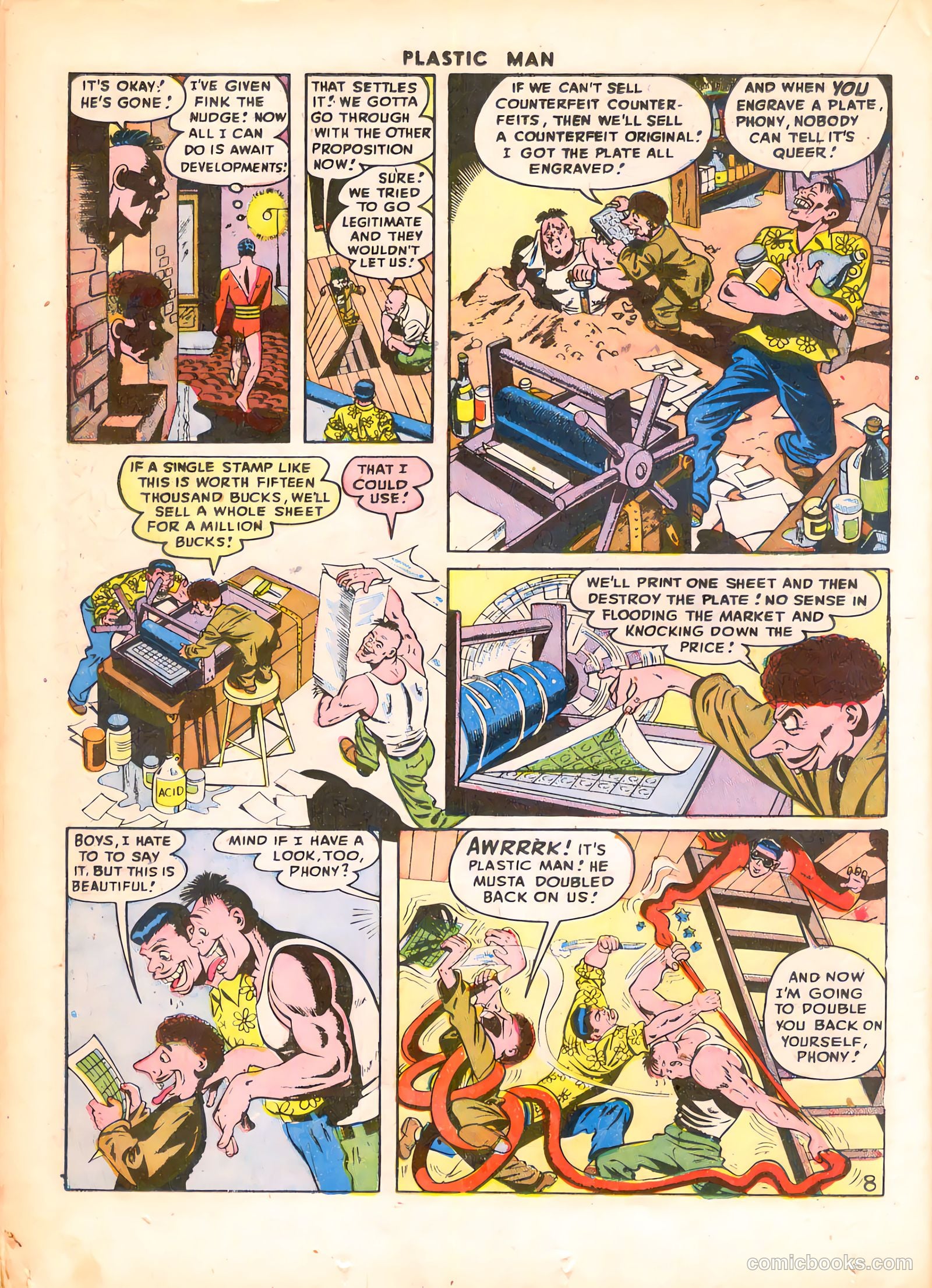 Plastic Man #9 (1947) — page 22 of 52
