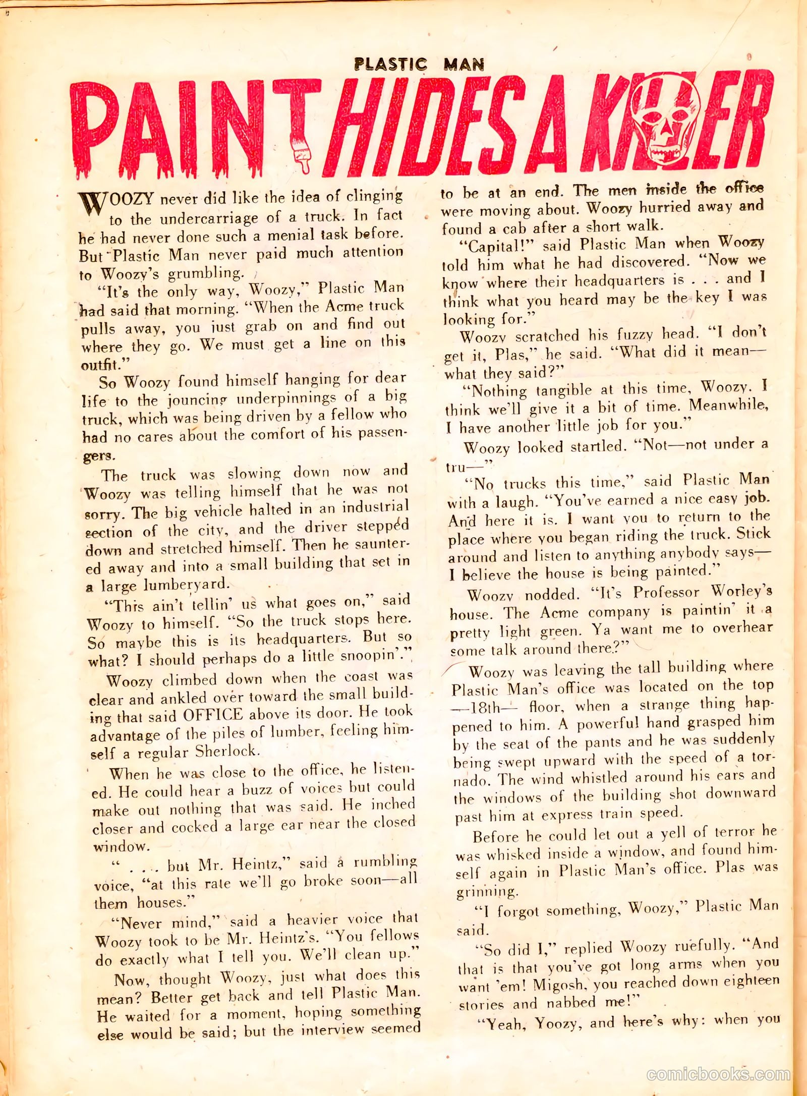 Plastic Man #9 (1947) — page 34 of 52