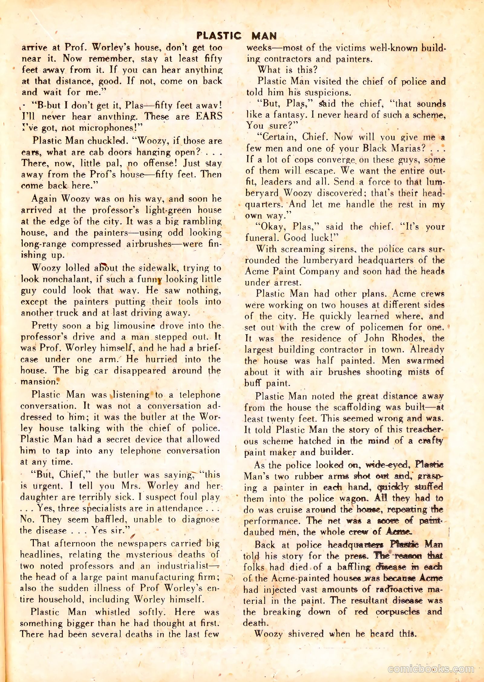 Plastic Man #9 (1947) — page 35 of 52