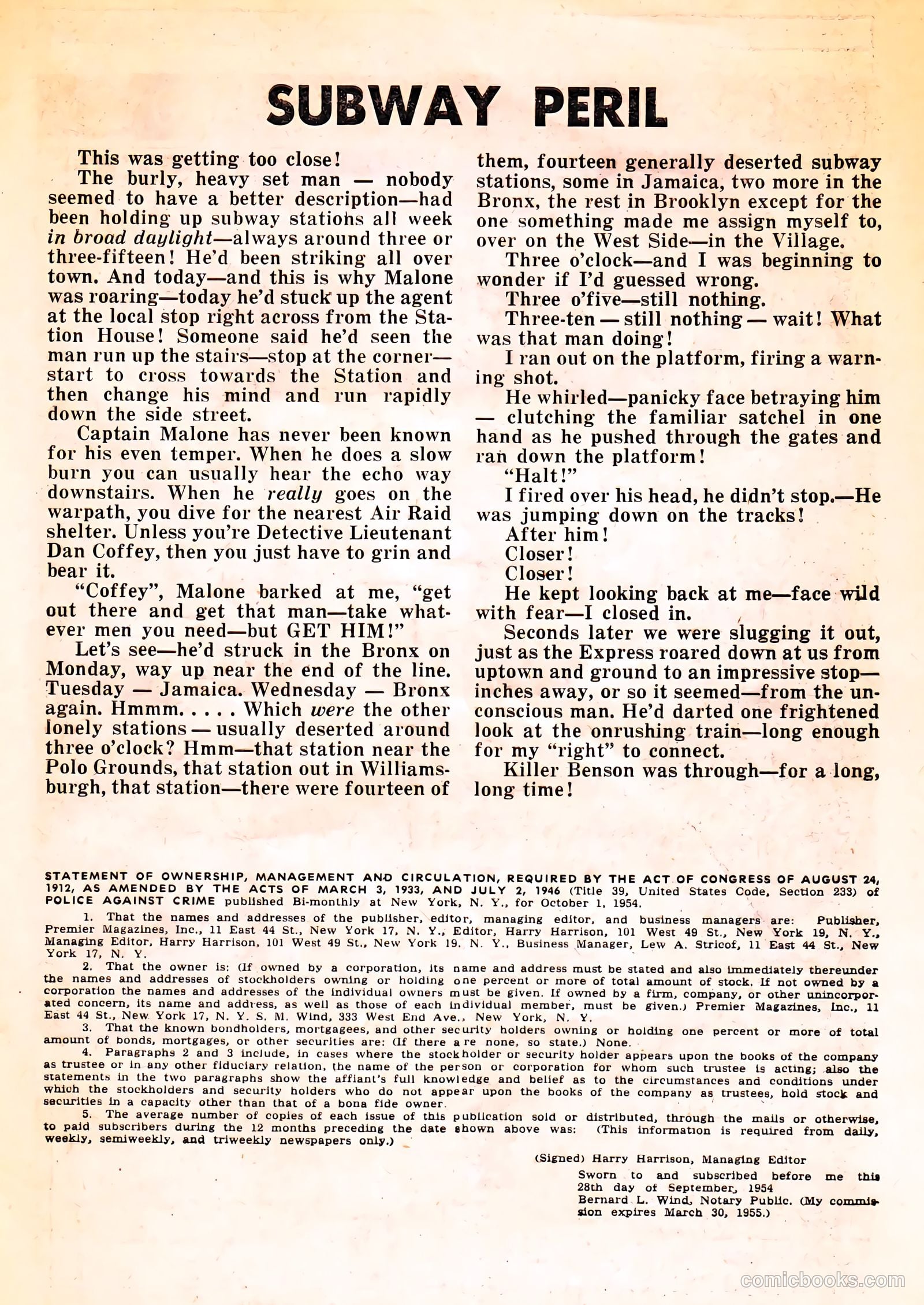 Police Against Crime #7 (1955) — page 27 of 36