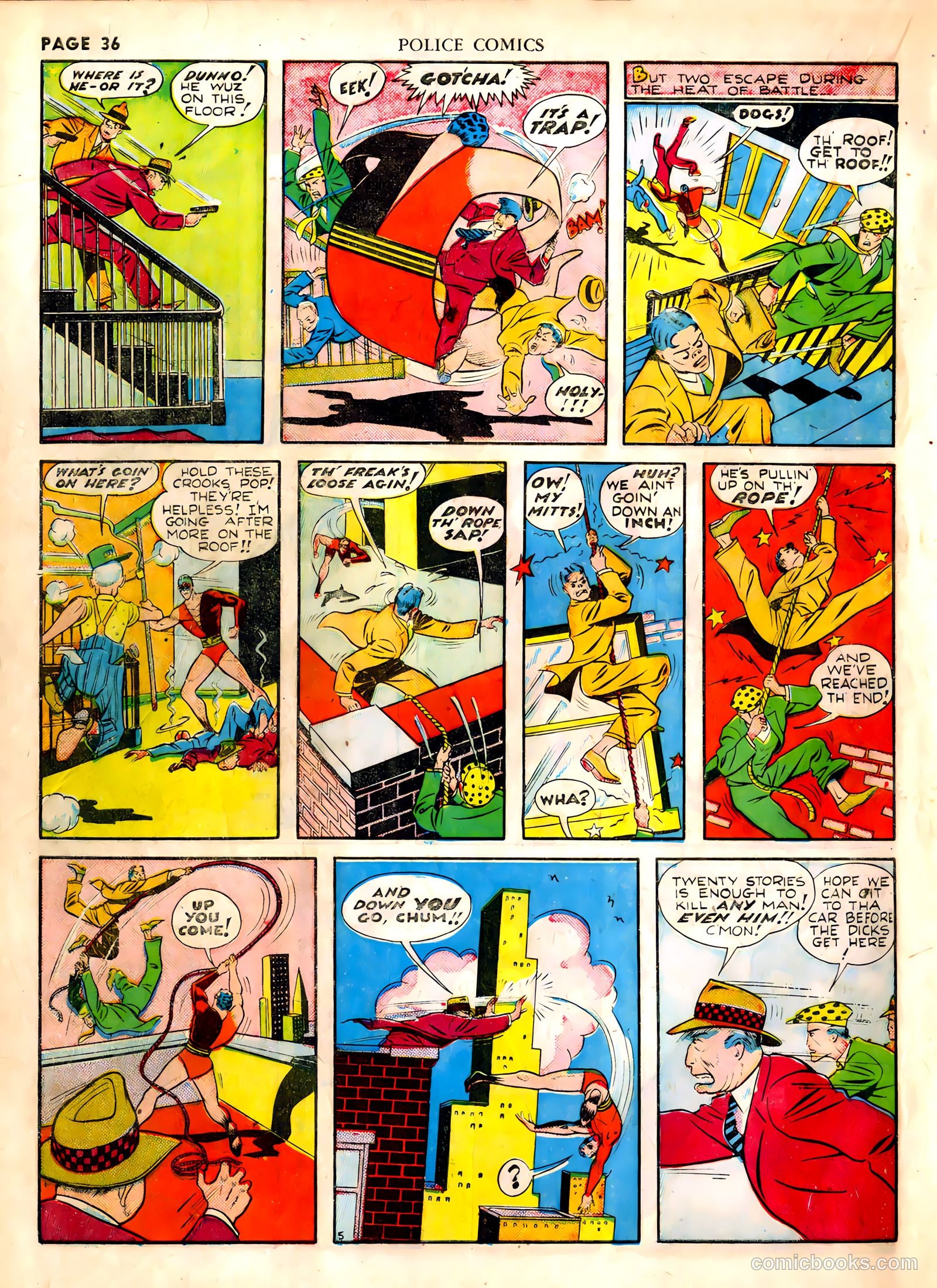 Police Comics #1 (1941) — page 38 of 68