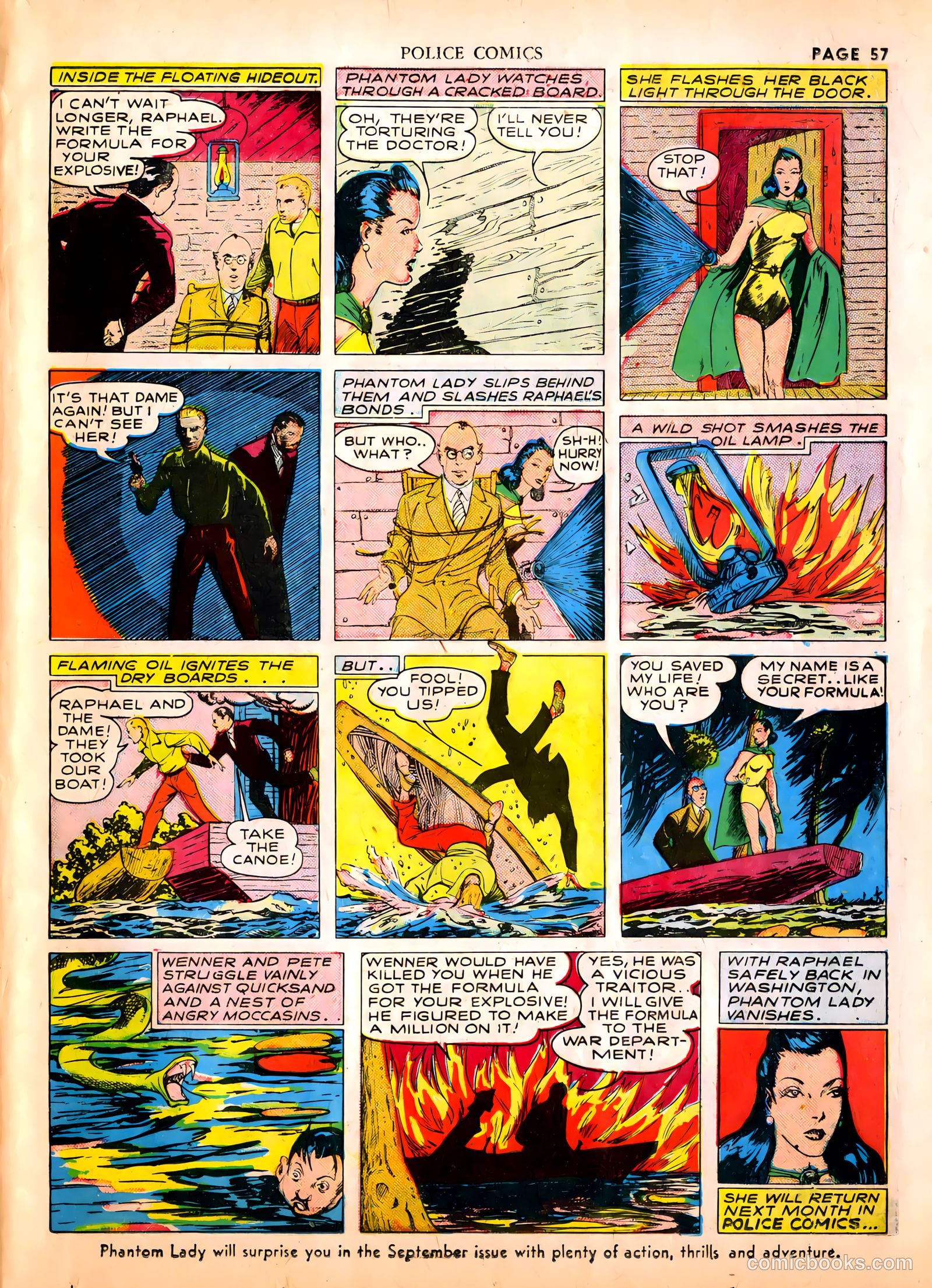 Police Comics #1 (1941) — page 59 of 68