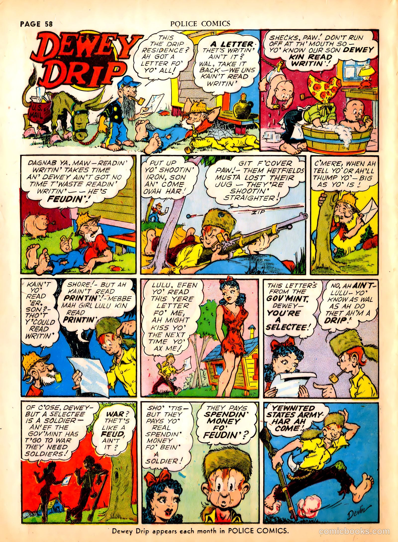 Police Comics #1 (1941) — page 60 of 68