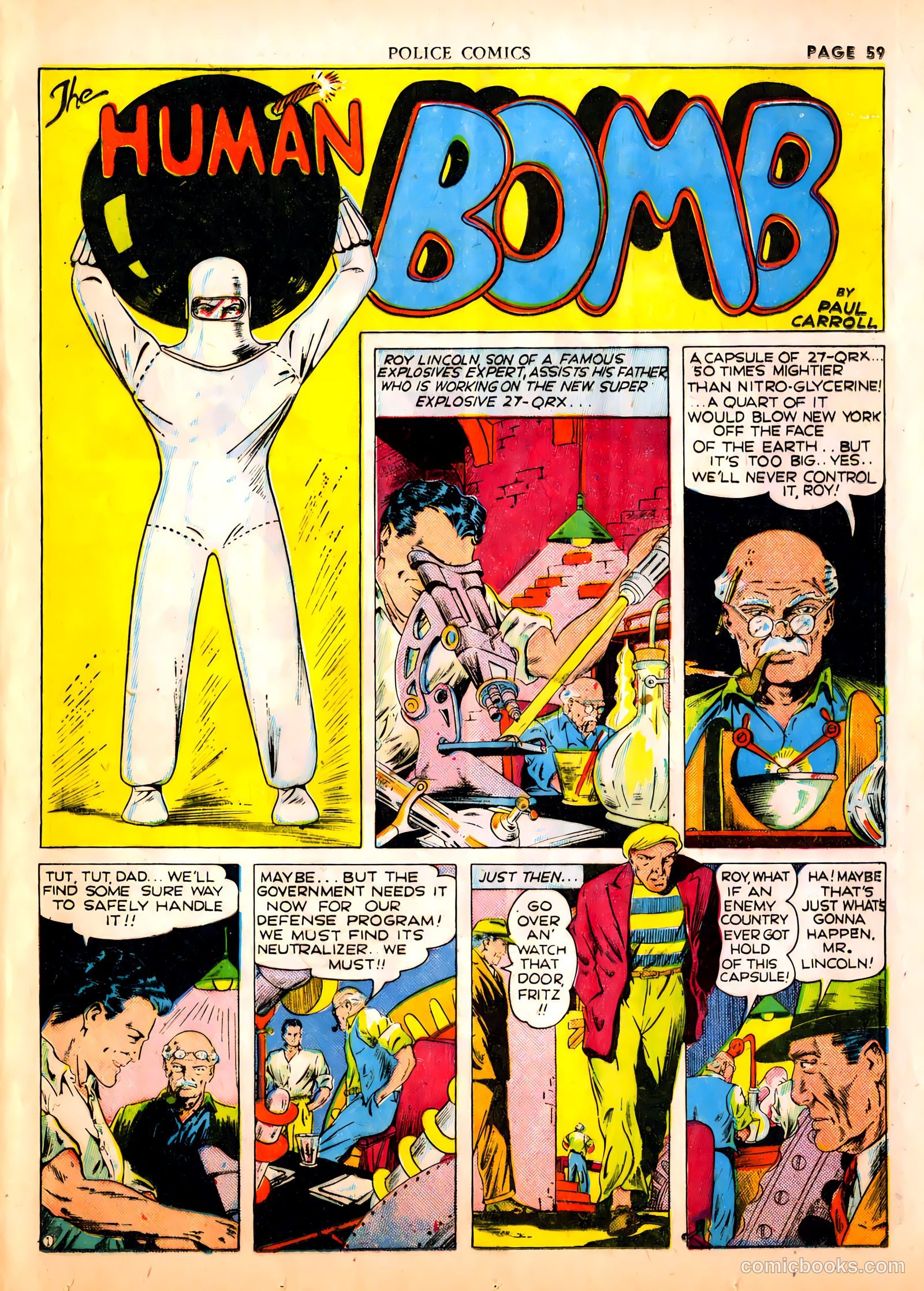 Police Comics #1 (1941) — page 61 of 68