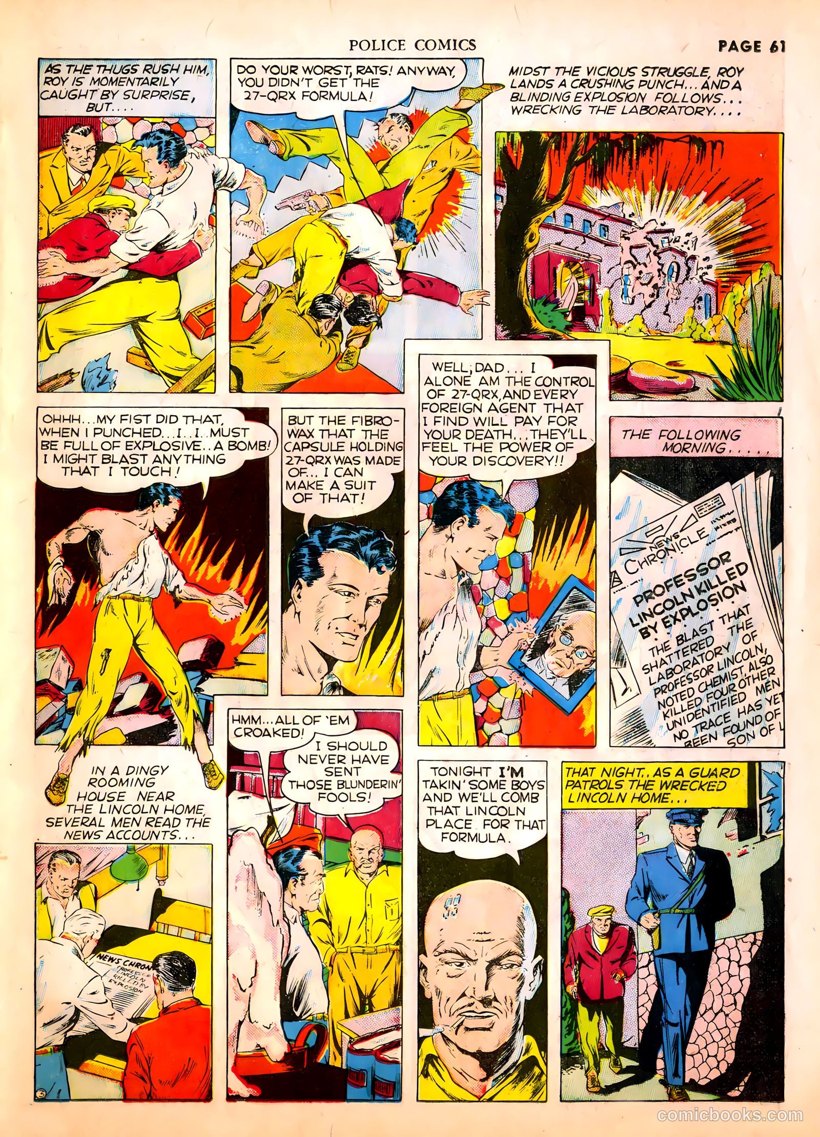 Police Comics #1 (1941) — page 63 of 68