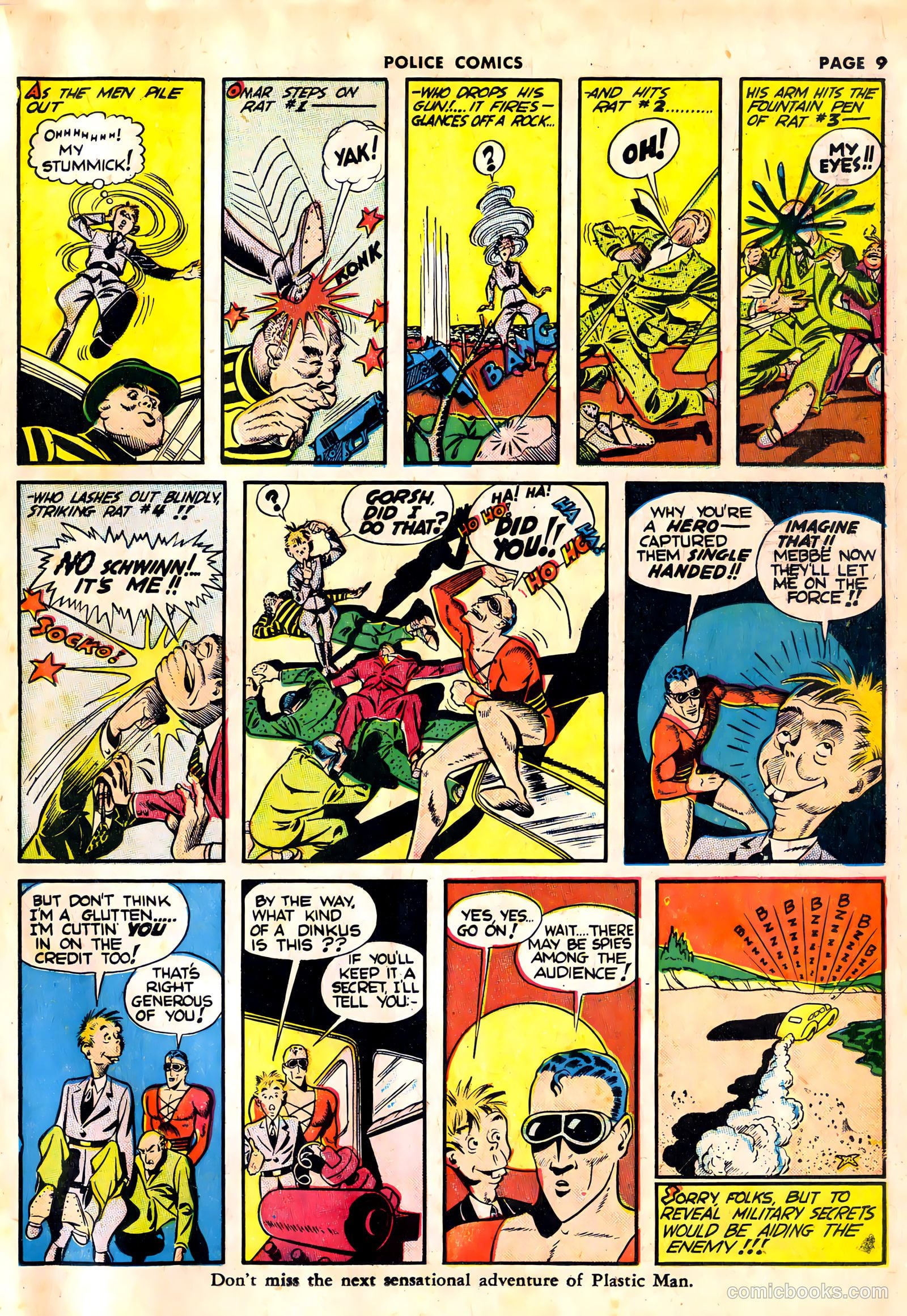 Police Comics #10 (1942) — page 11 of 68