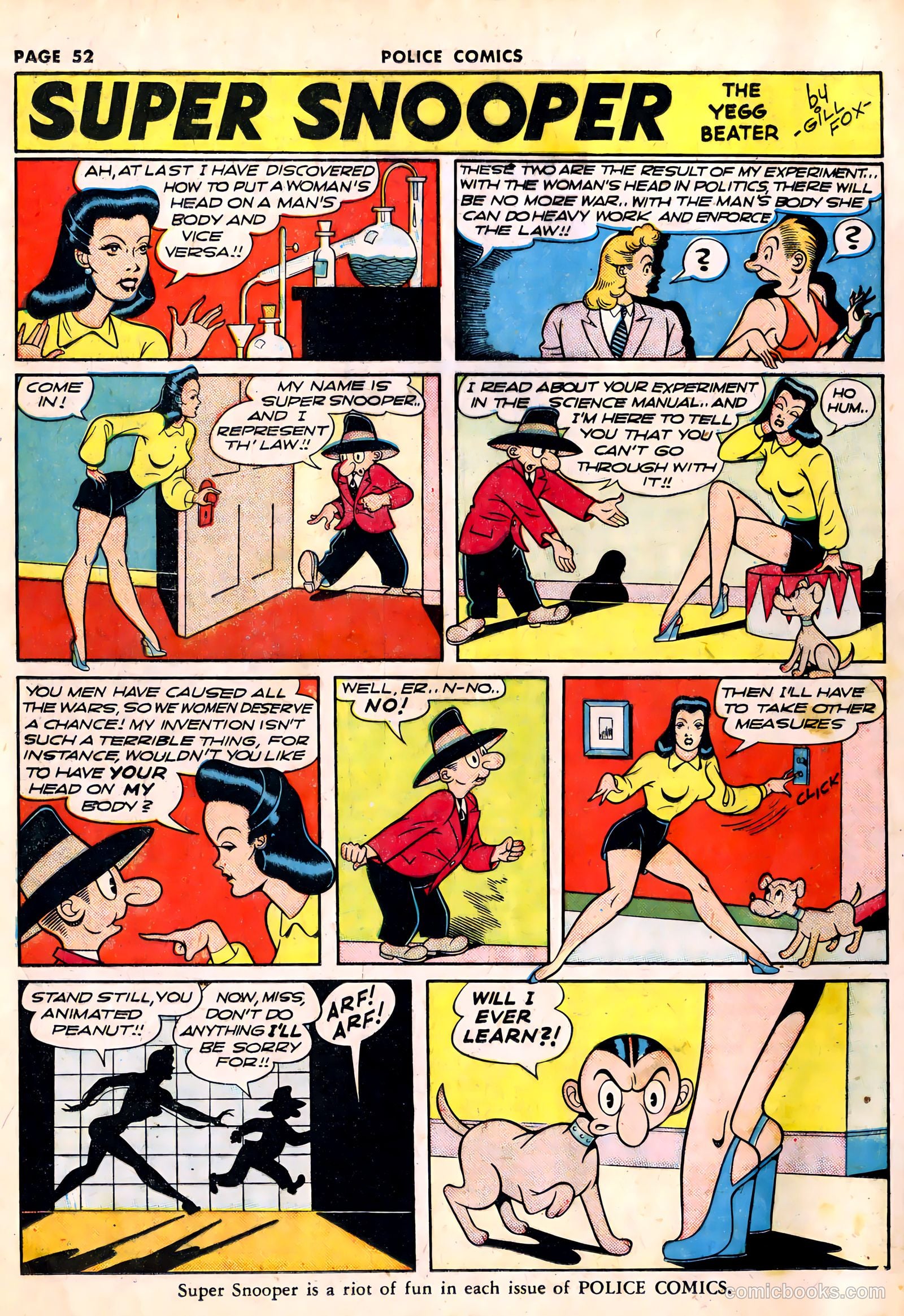 Police Comics #10 (1942) — page 54 of 68