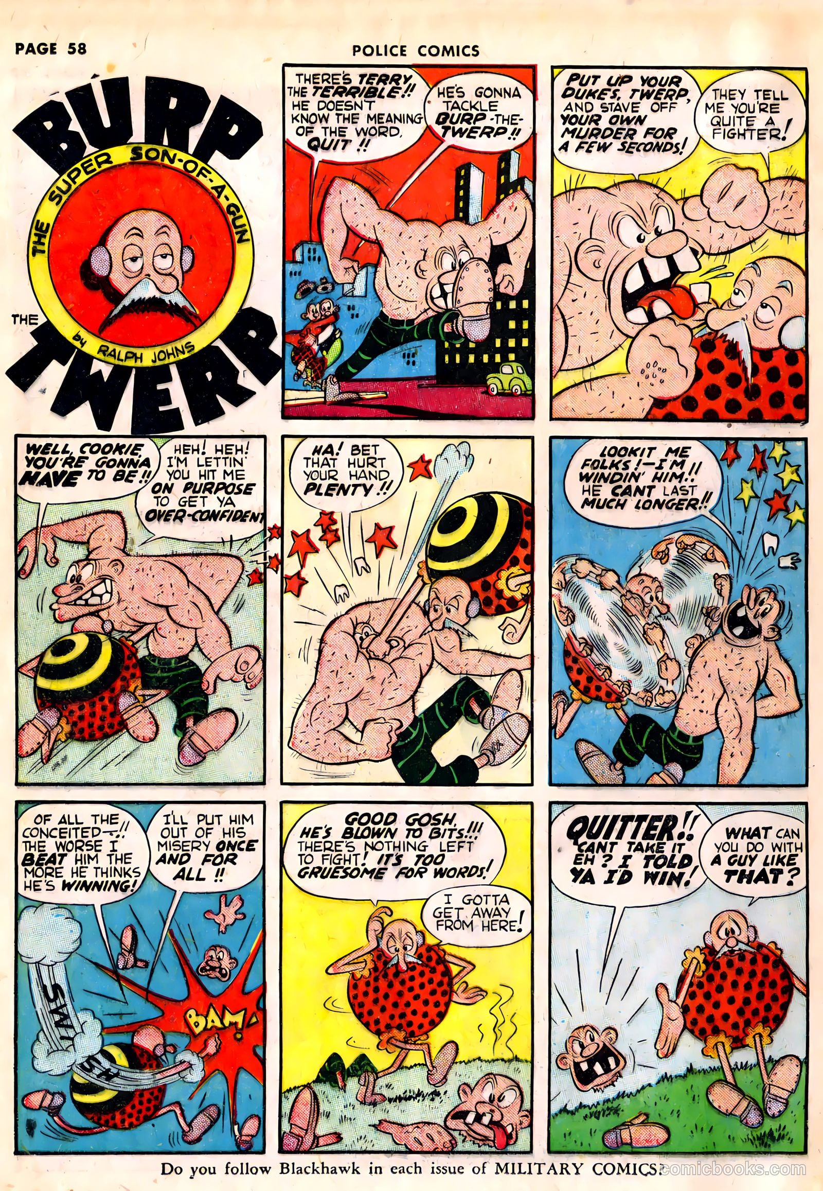 Police Comics #10 (1942) — page 60 of 68