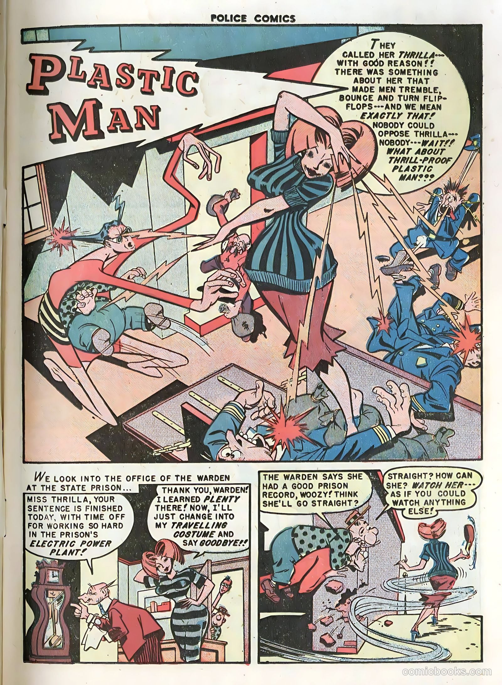 Police Comics #100 (1950) — page 3 of 36