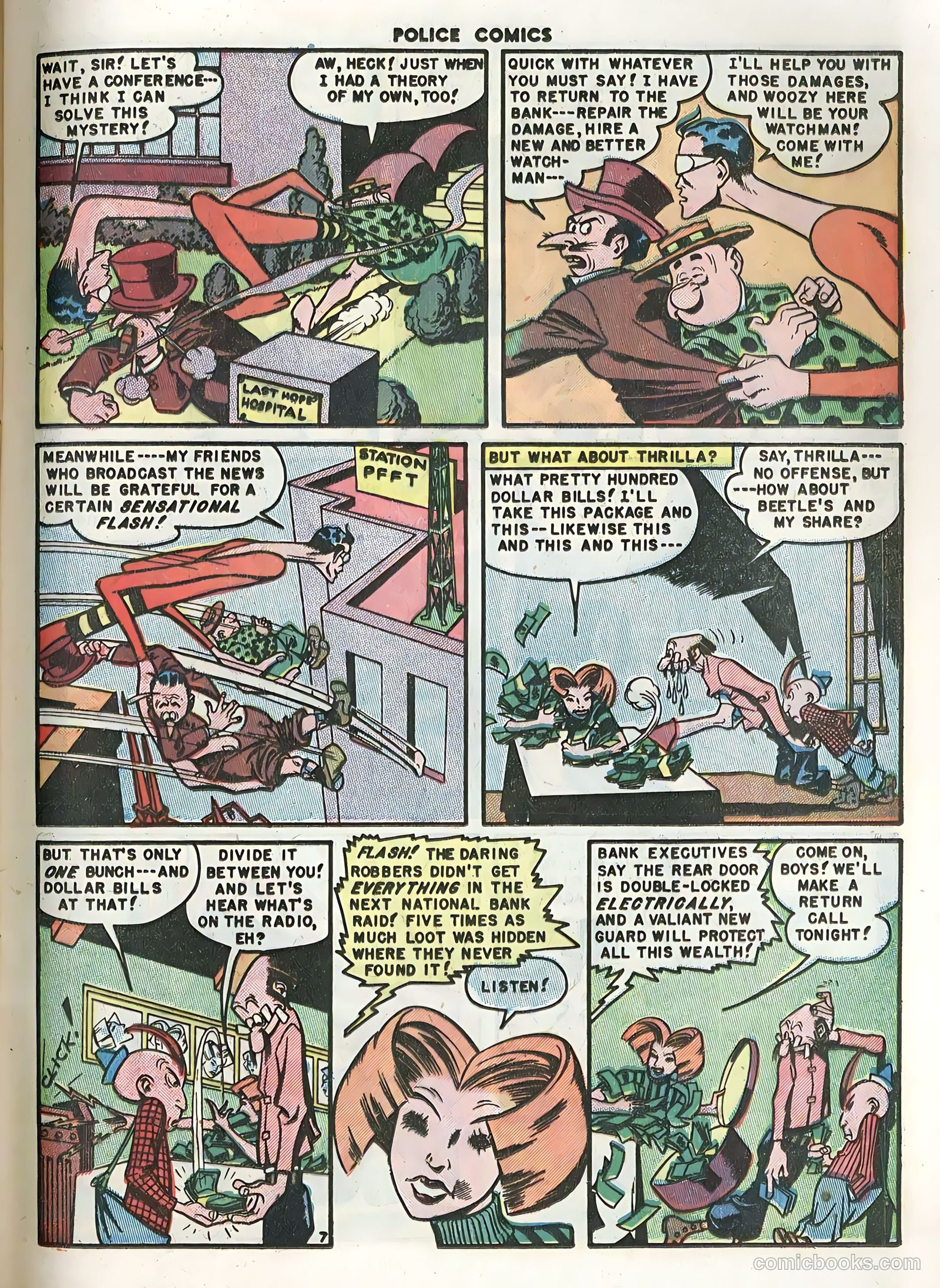 Police Comics #100 (1950) — page 9 of 36
