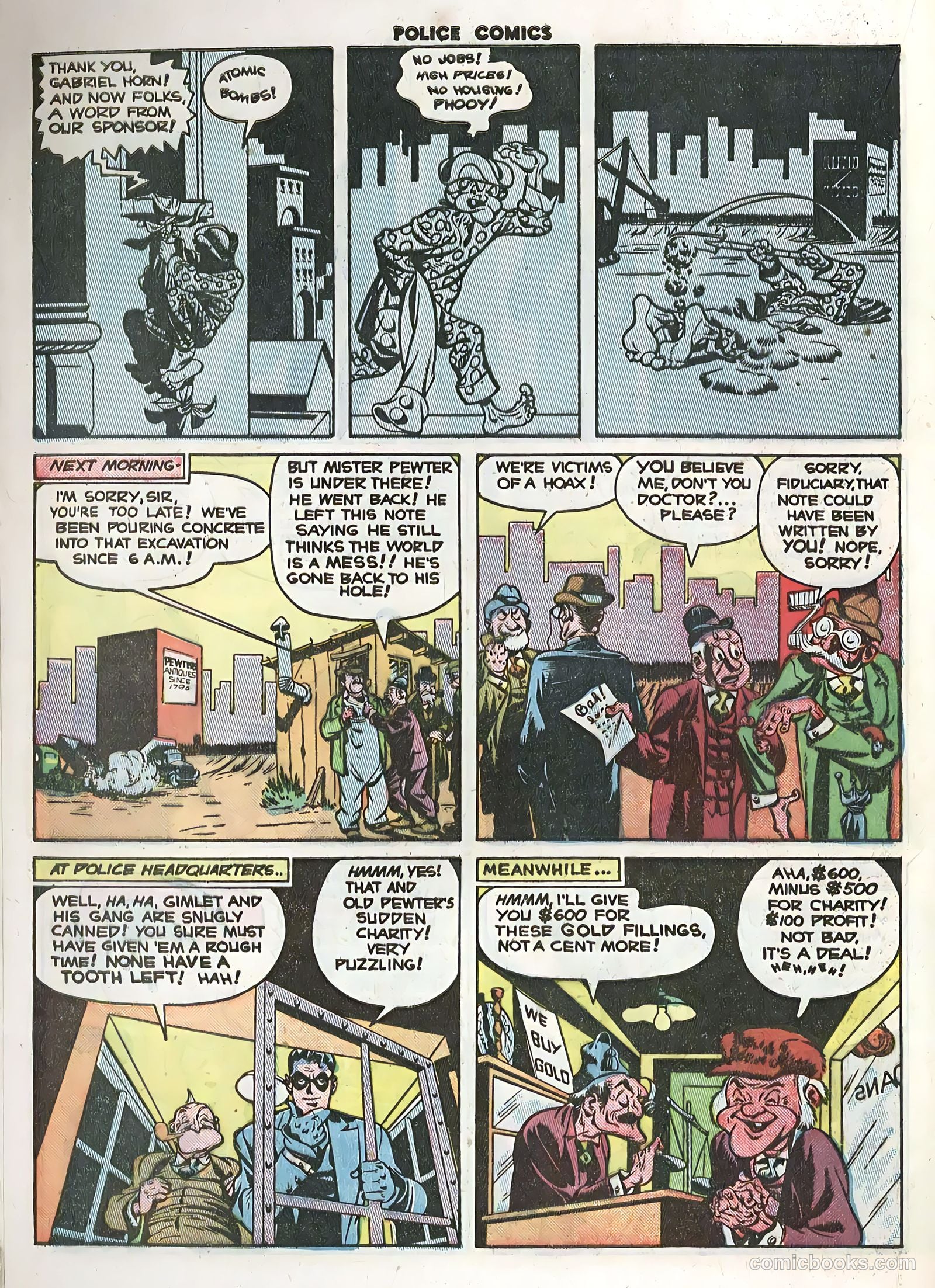 Police Comics #100 (1950) — page 20 of 36