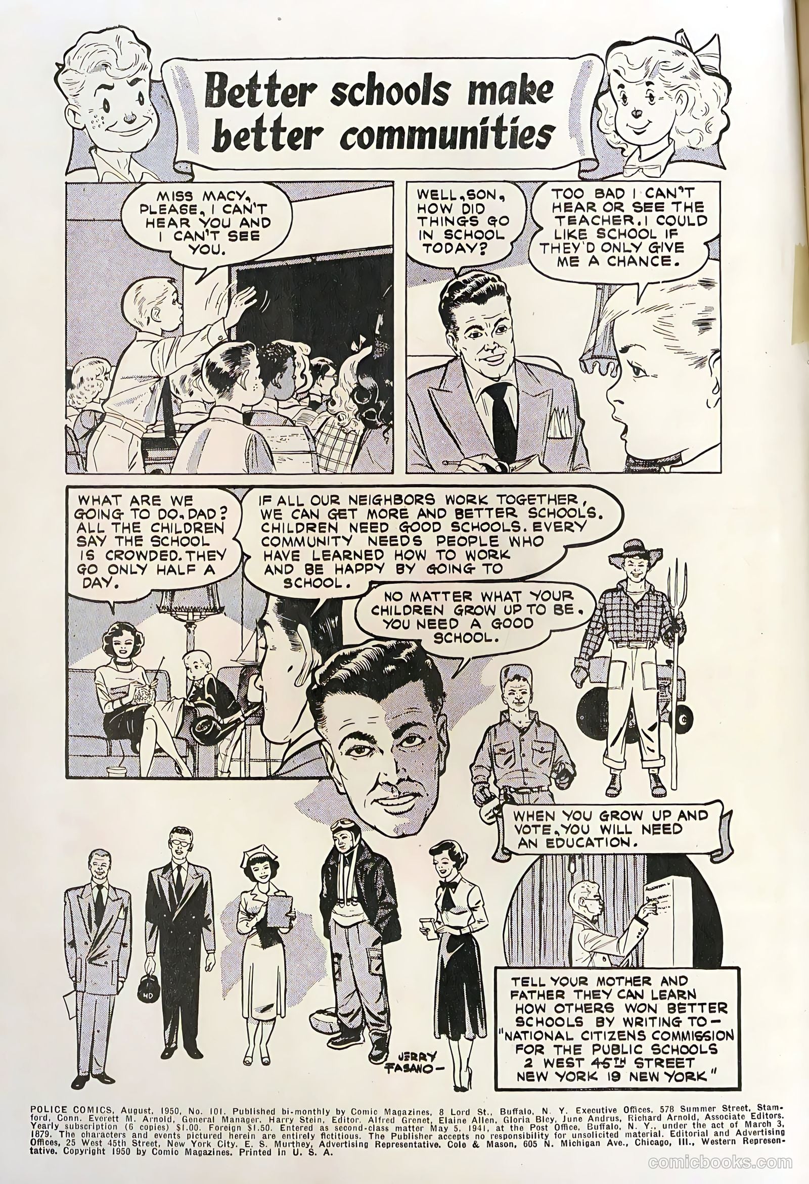 Police Comics #101 (1950) — page 2 of 36