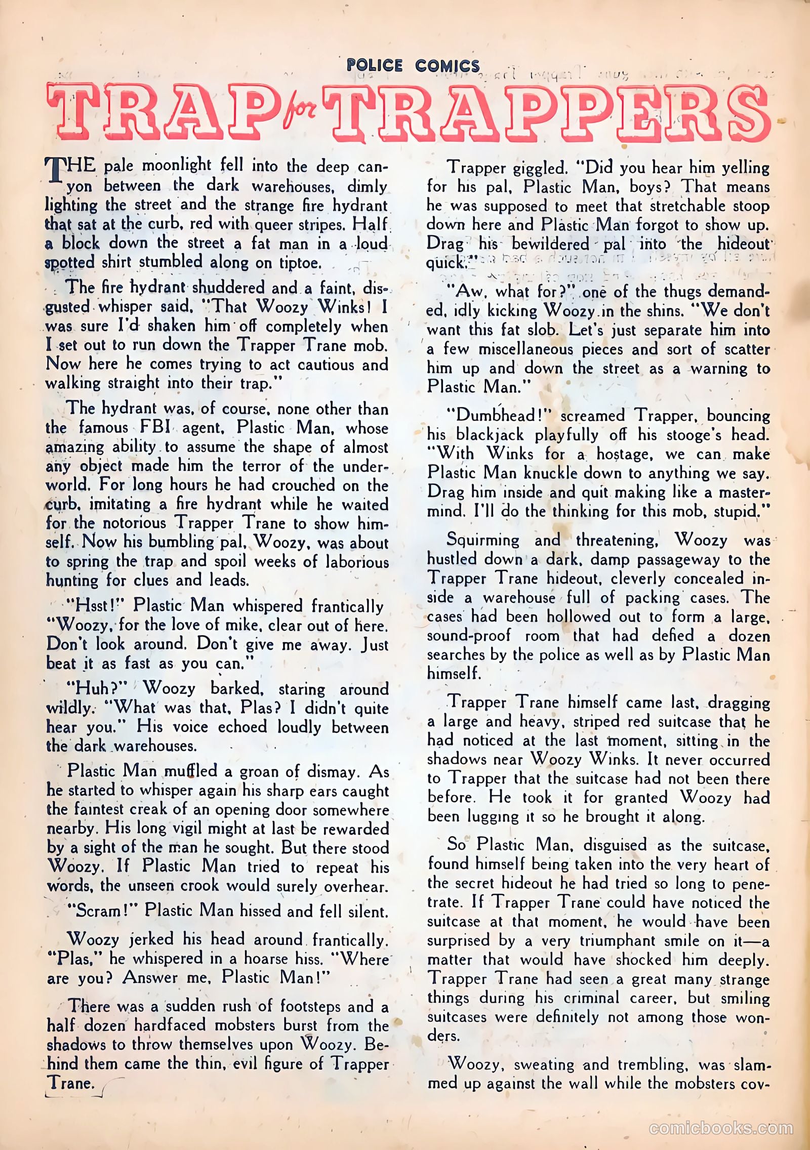 Police Comics #102 (1950) — page 36 of 46