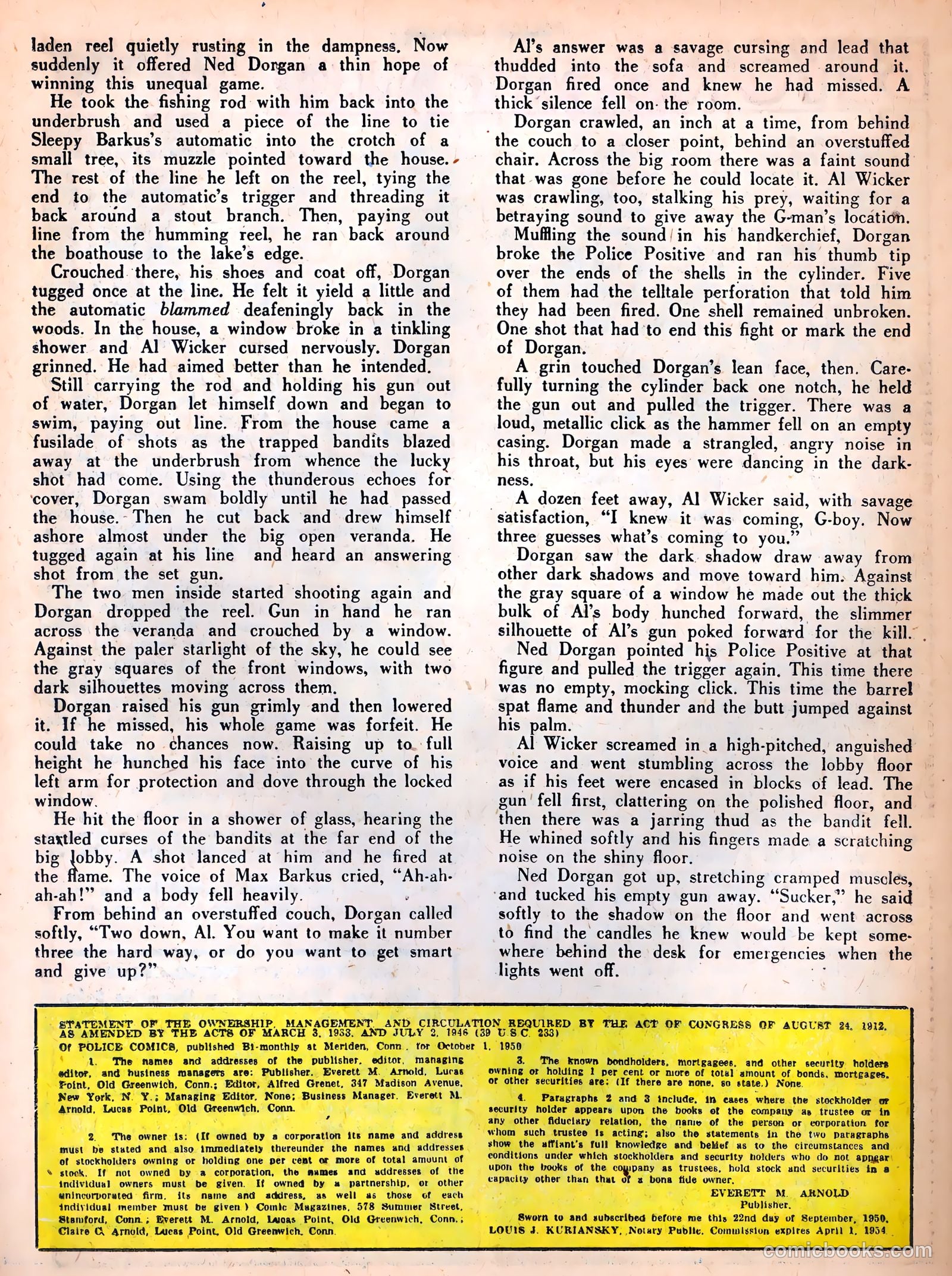 Police Comics #104 (1951) — page 36 of 53