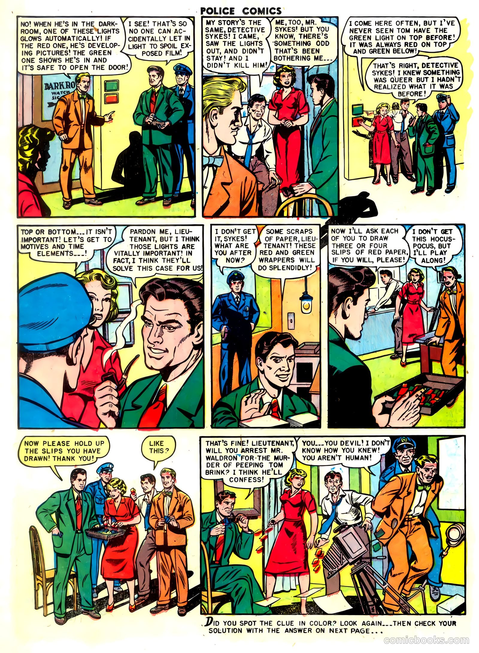 Police Comics #105 (1951) — page 34 of 52
