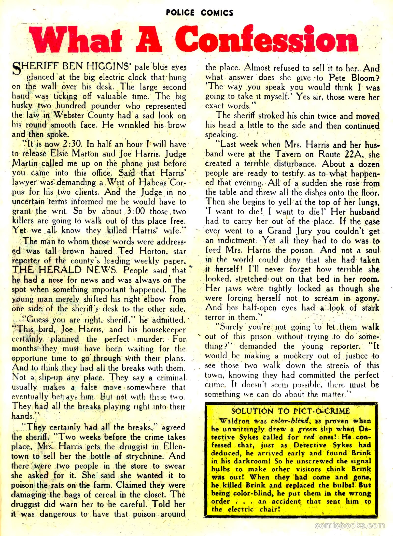 Police Comics #105 (1951) — page 35 of 52