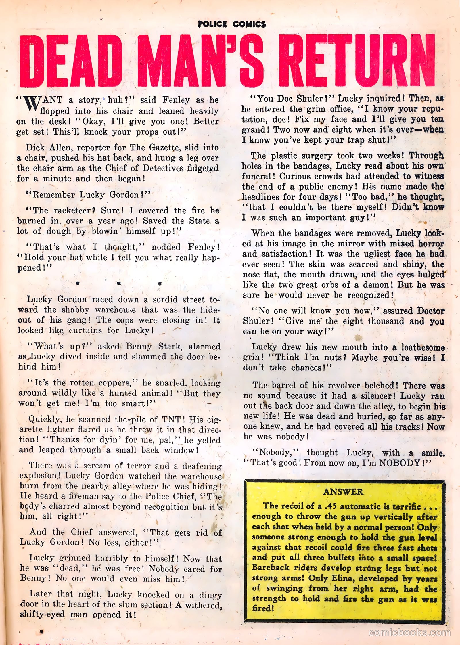 Police Comics #106 (1951) — page 35 of 52