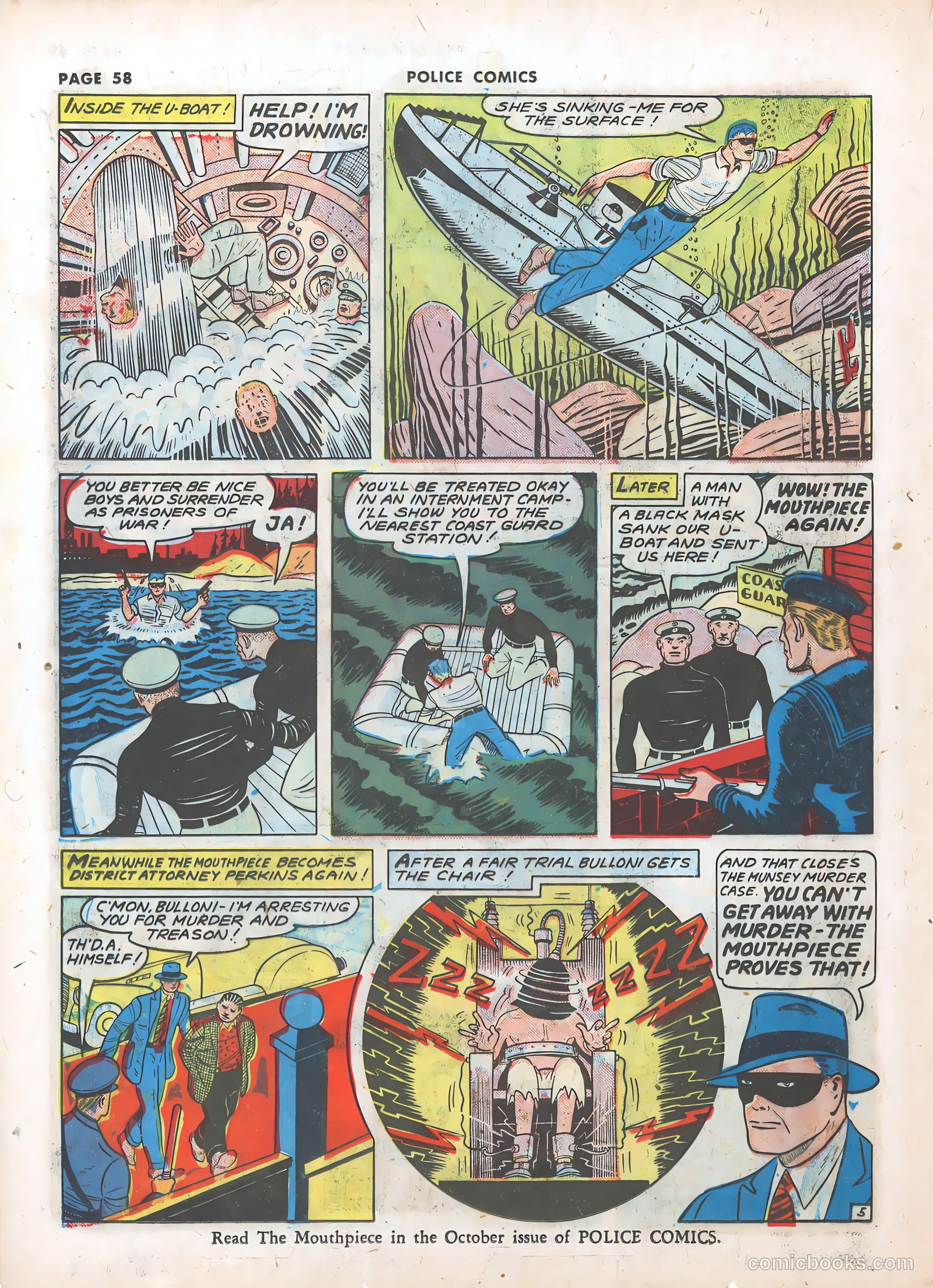 Police Comics #11 (1942) — page 60 of 68