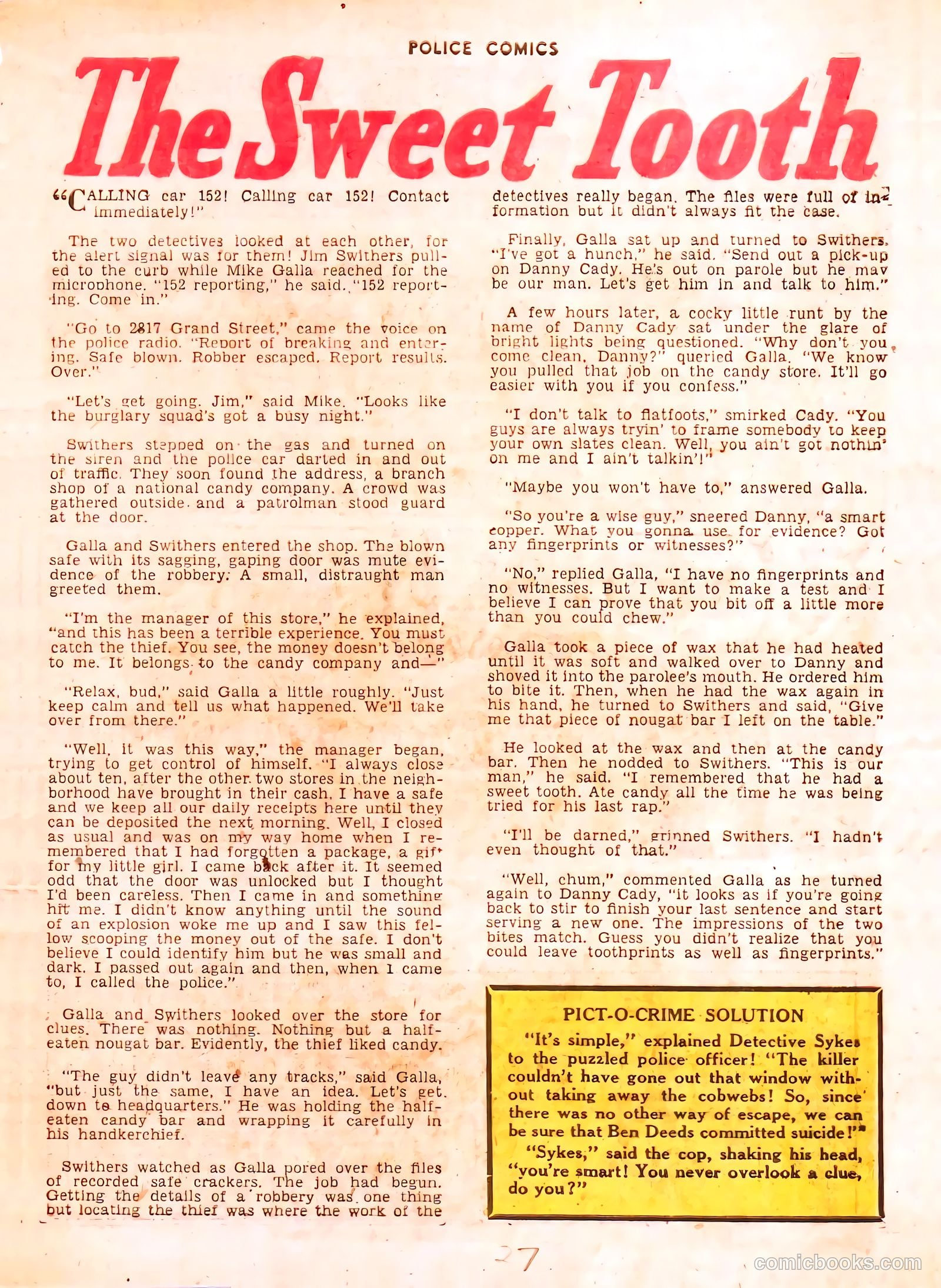 Police Comics #113 (1952) — page 27 of 37