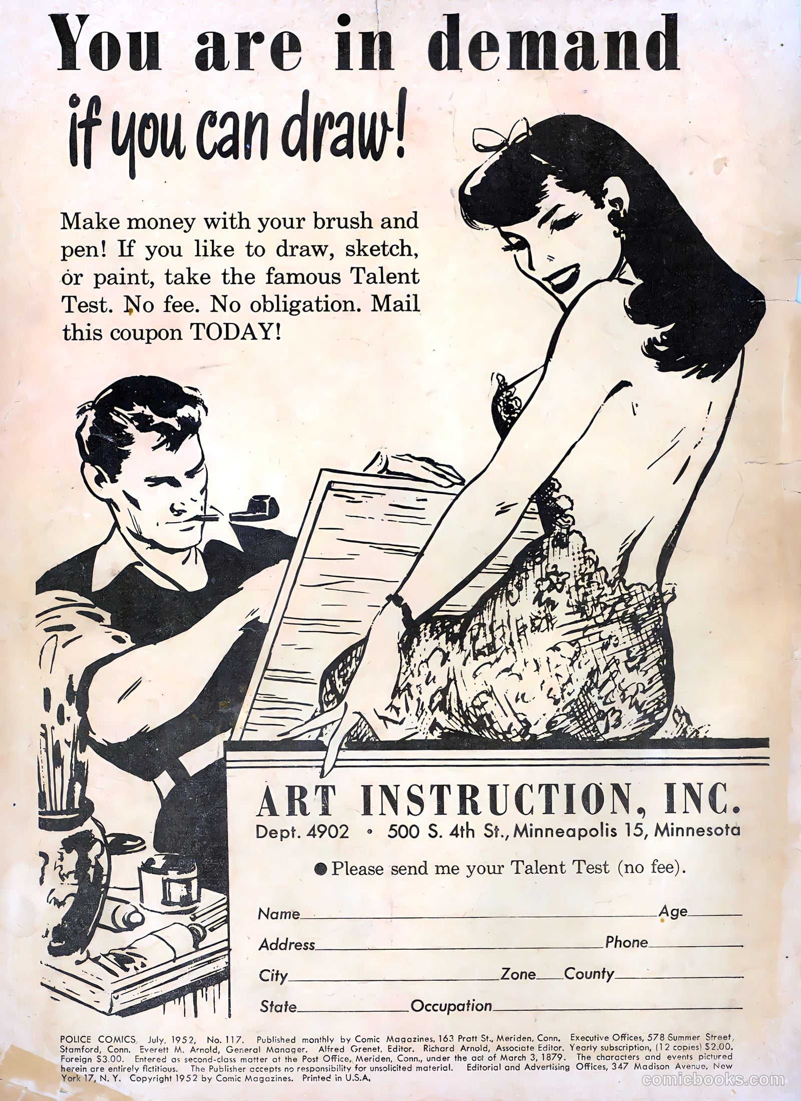Police Comics #117 (1952) — page 2 of 36