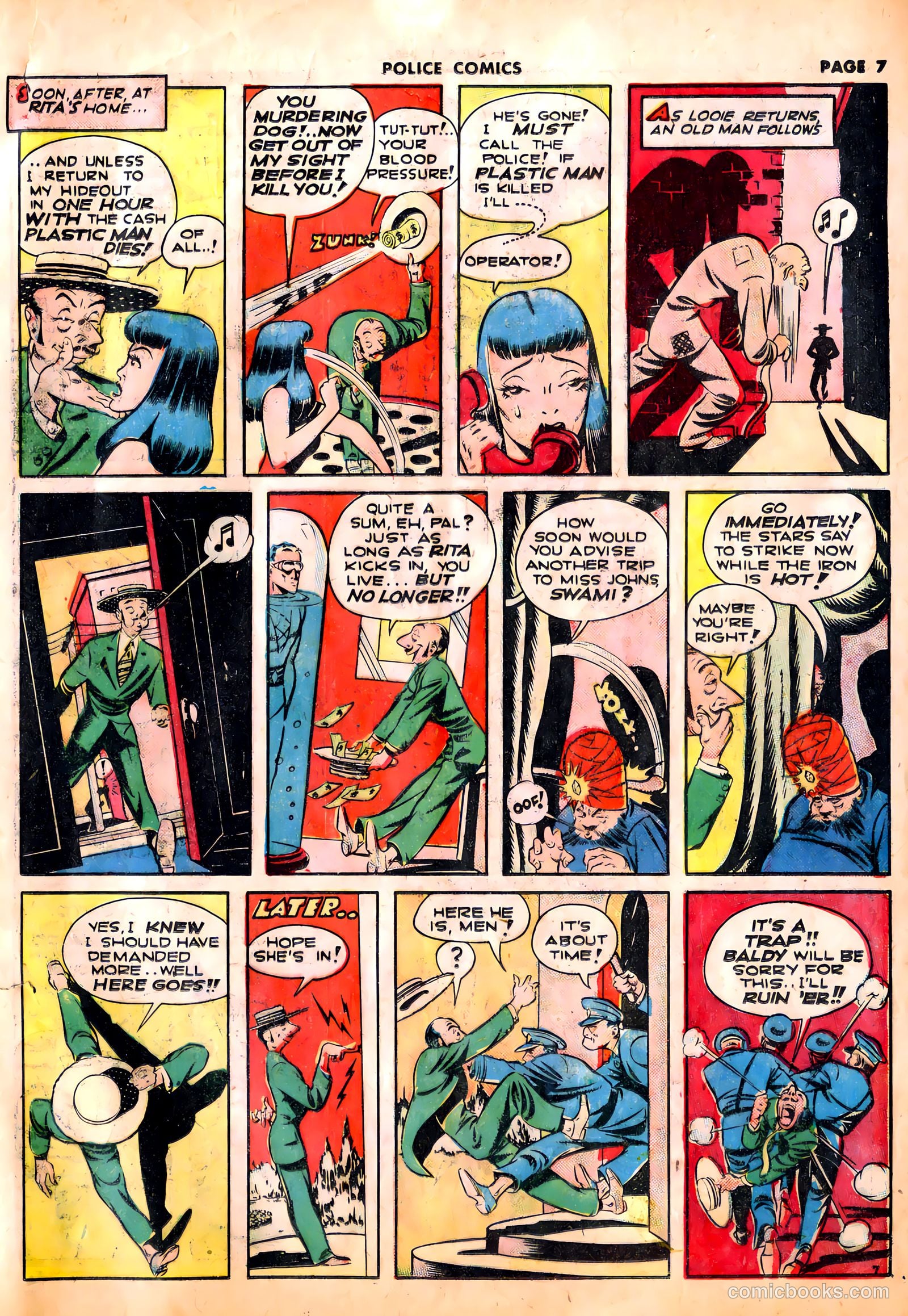 Police Comics #12 (1942) — page 10 of 69