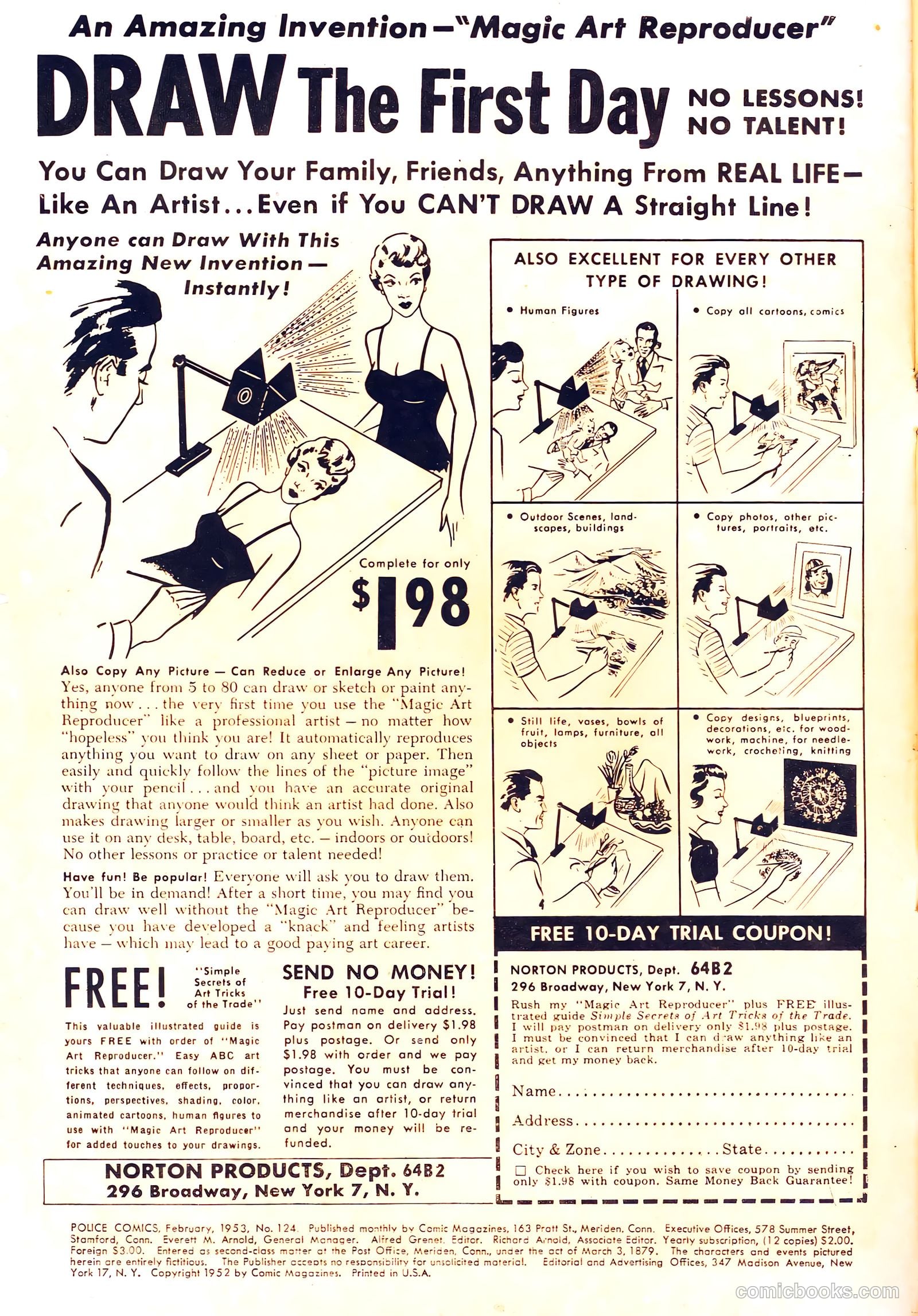 Police Comics #124 (1953) — page 2 of 36