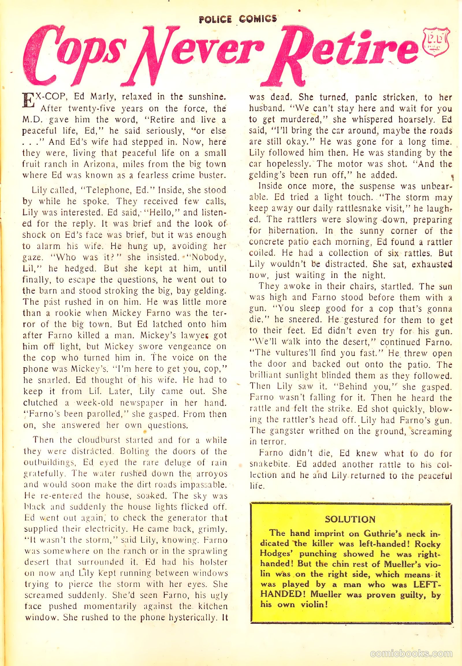 Police Comics #126 (1953) — page 27 of 36