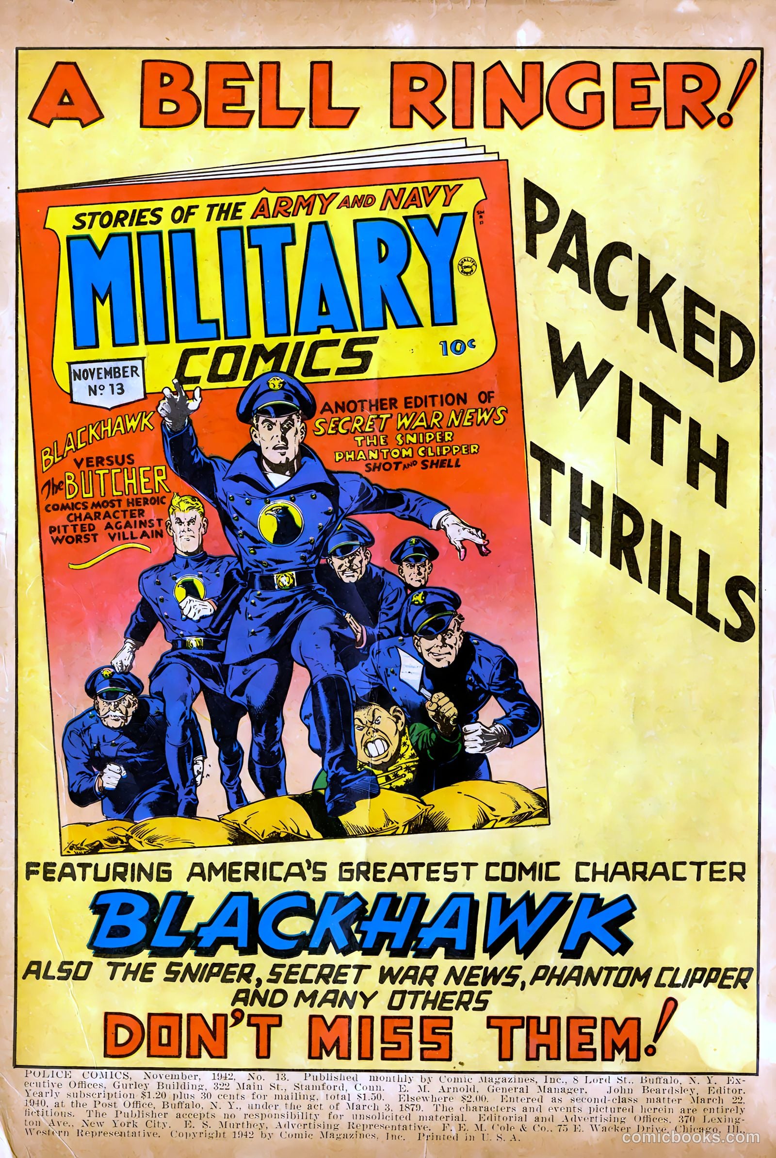 Police Comics #13 (1942) — page 2 of 68