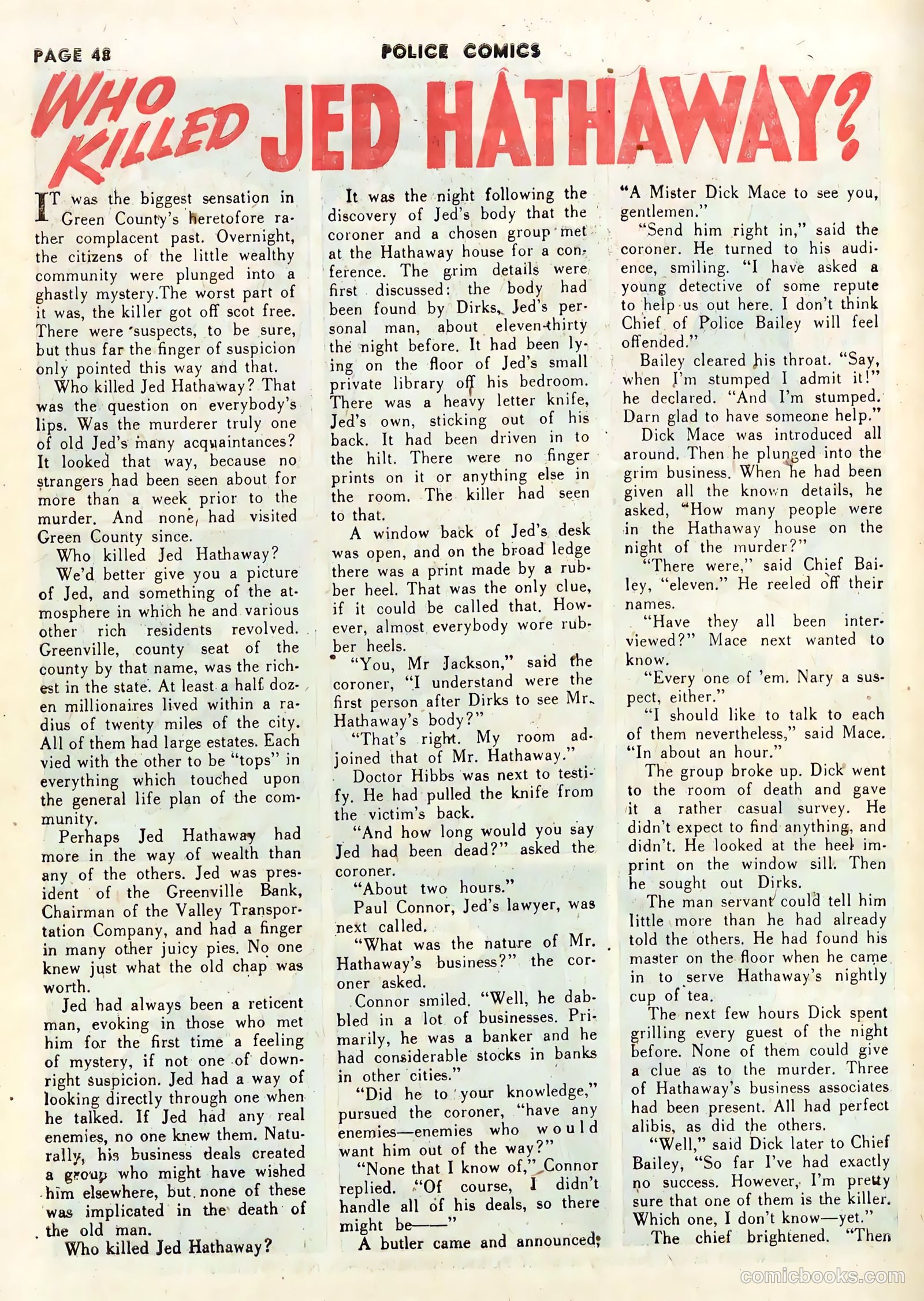 Police Comics #14 (1942) — page 50 of 68