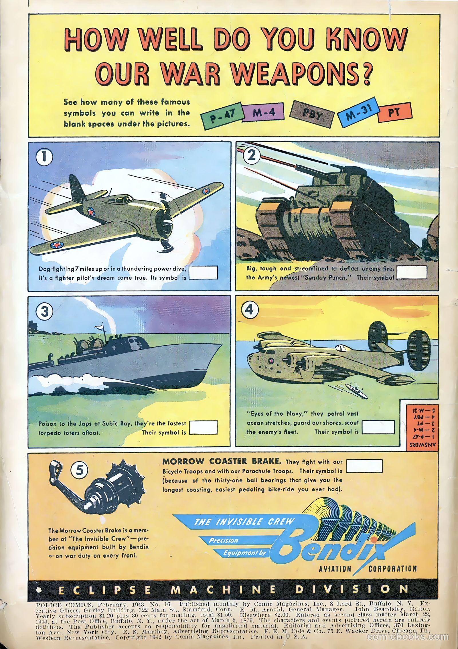 Police Comics #16 (1943) — page 2 of 67