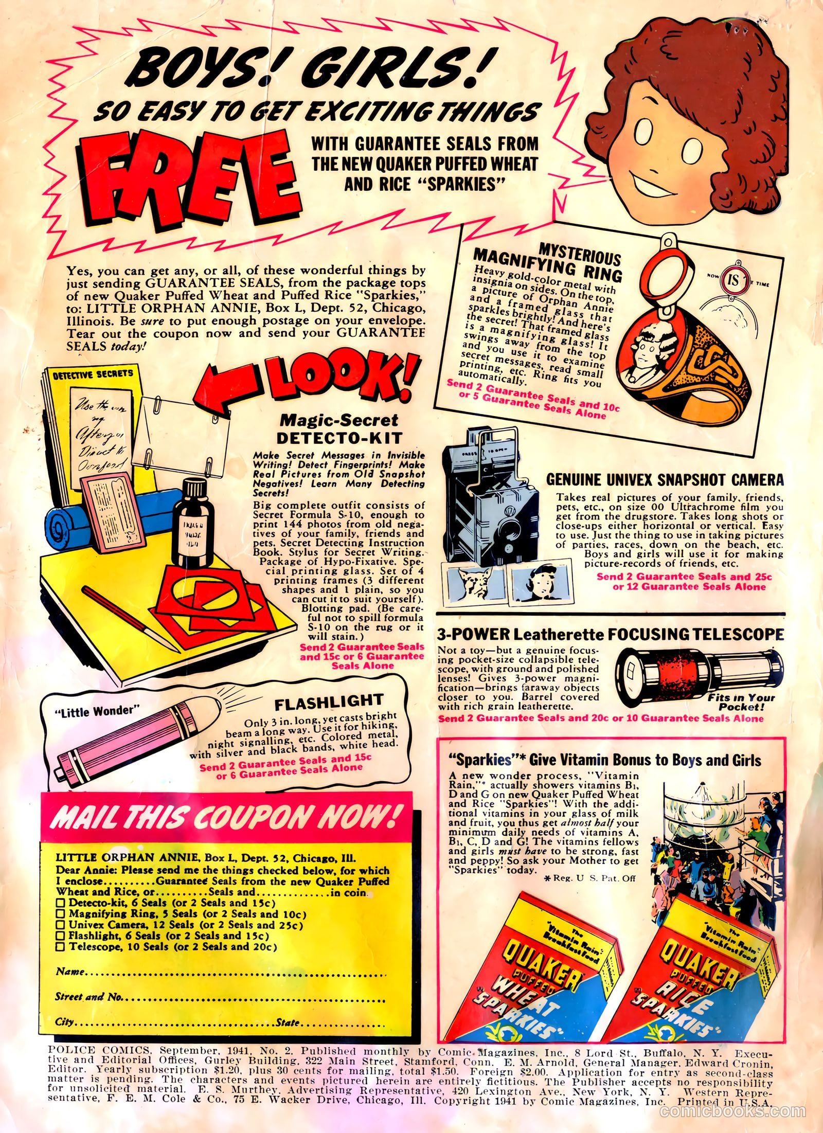Police Comics #2 (1941) — page 2 of 68