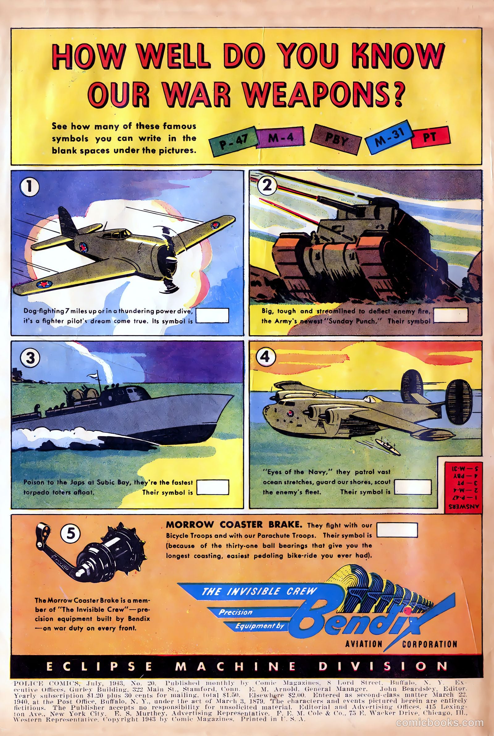 Police Comics #20 (1943) — page 2 of 68