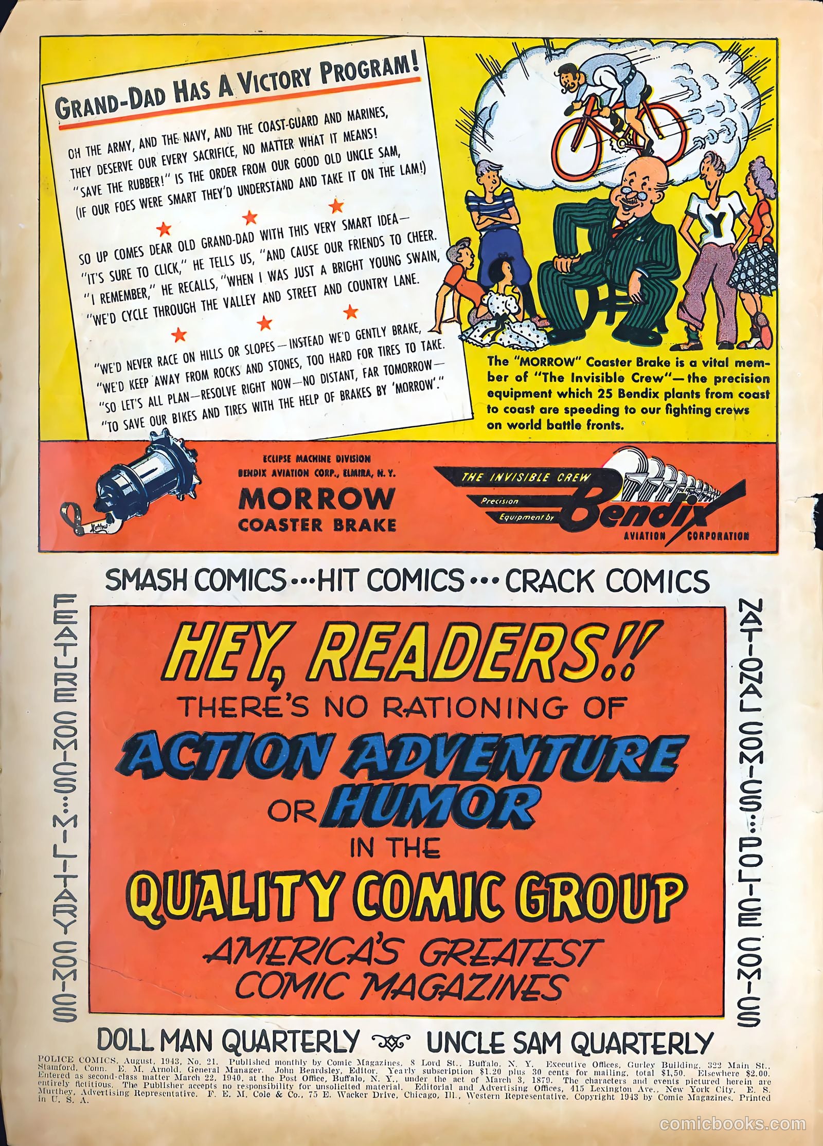 Police Comics #21 (1943) — page 2 of 68