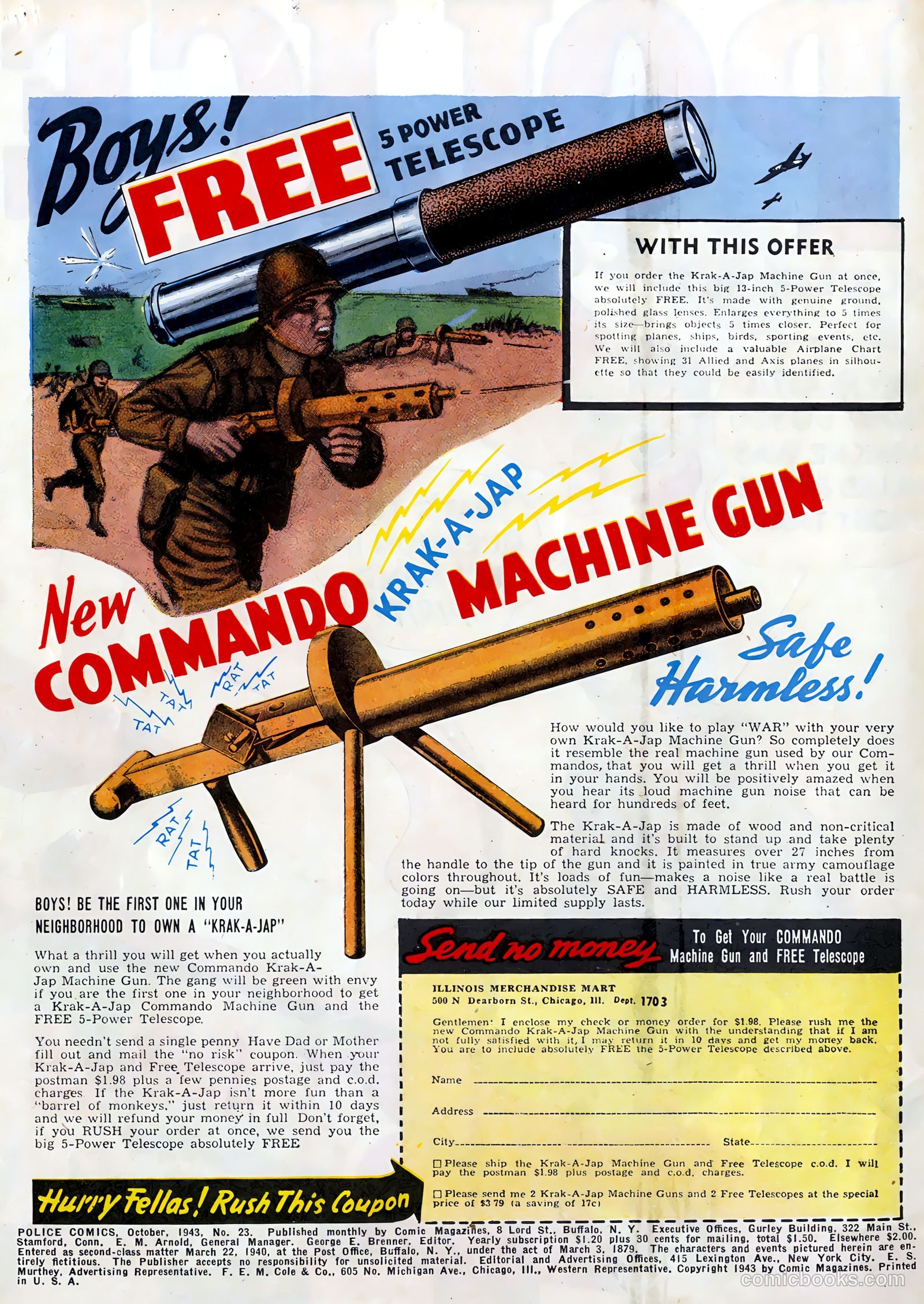 Police Comics #23 (1943) — page 2 of 68