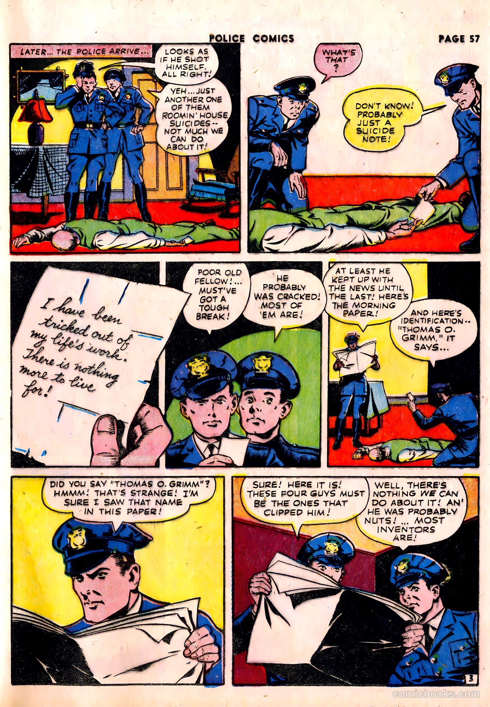Police Comics #23 (1943) — page 59 of 68