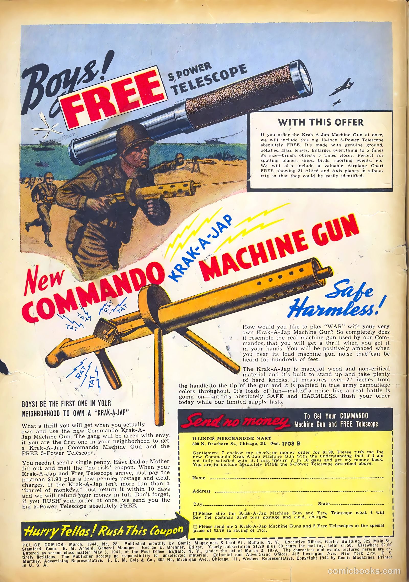 Police Comics #28 (1944) — page 2 of 60