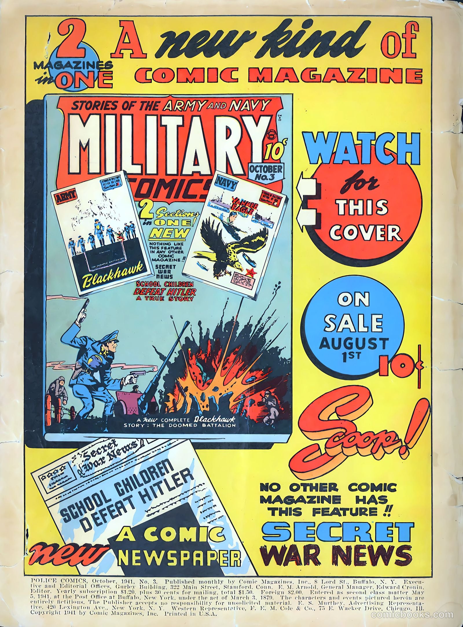 Police Comics #3 (1941) — page 2 of 68