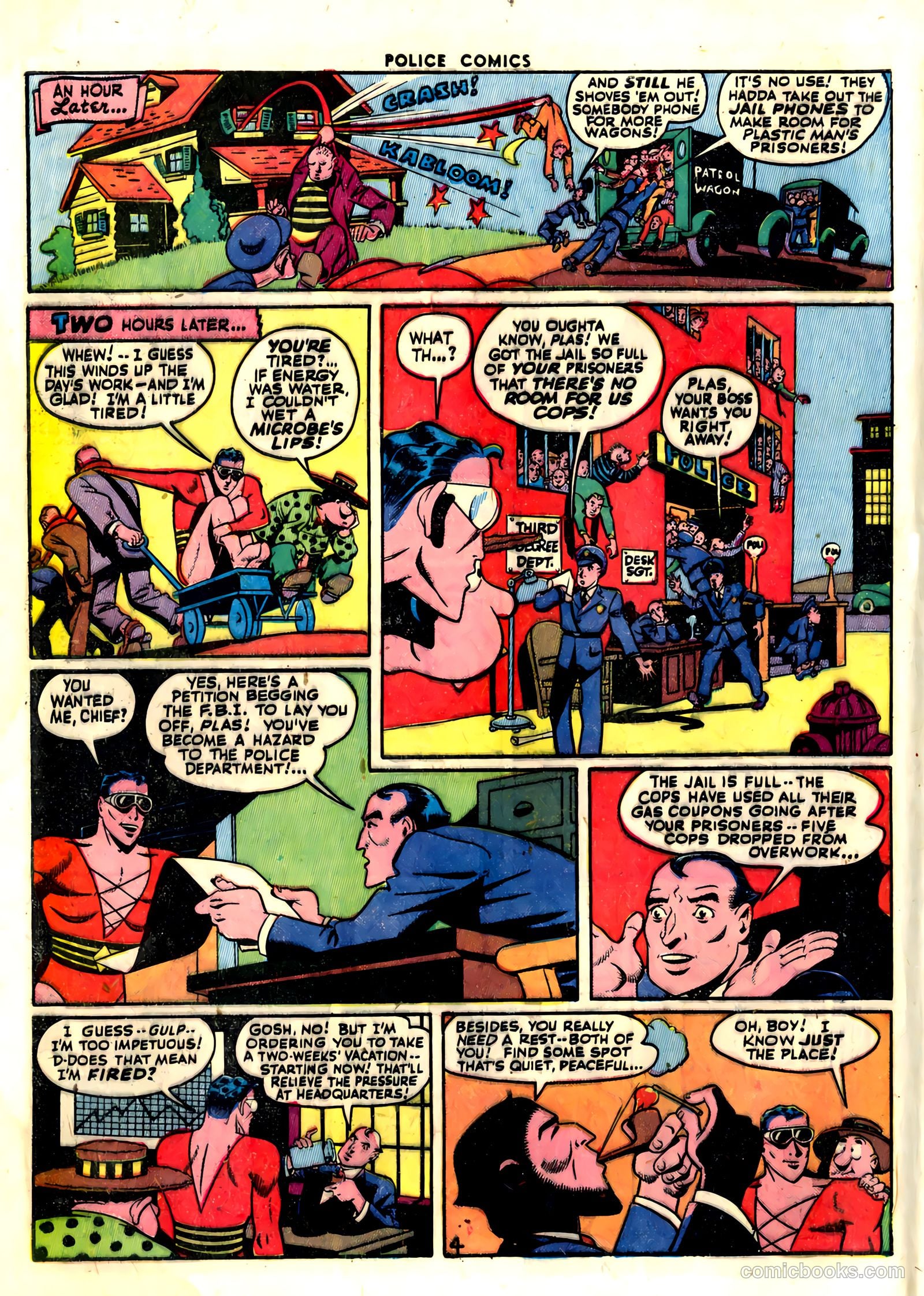 Police Comics #32 (1944) — page 6 of 60