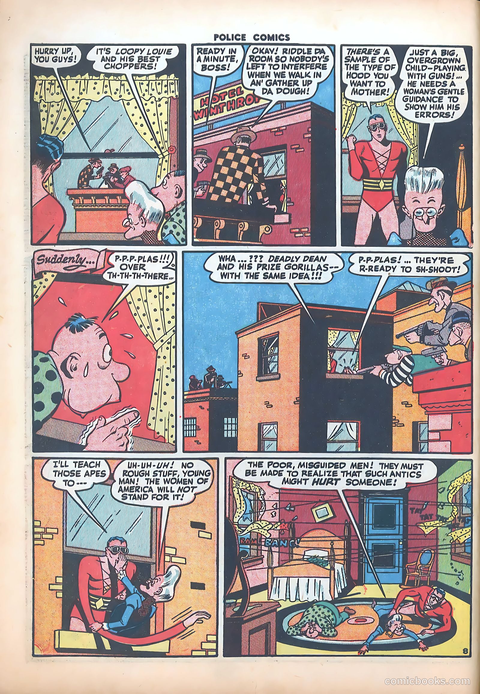 Police Comics #34 (1944) — page 10 of 60