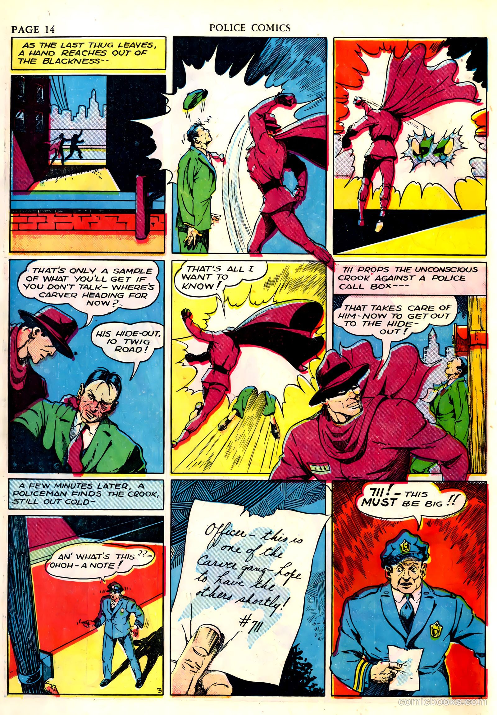 Police Comics #4 (1941) — page 16 of 68