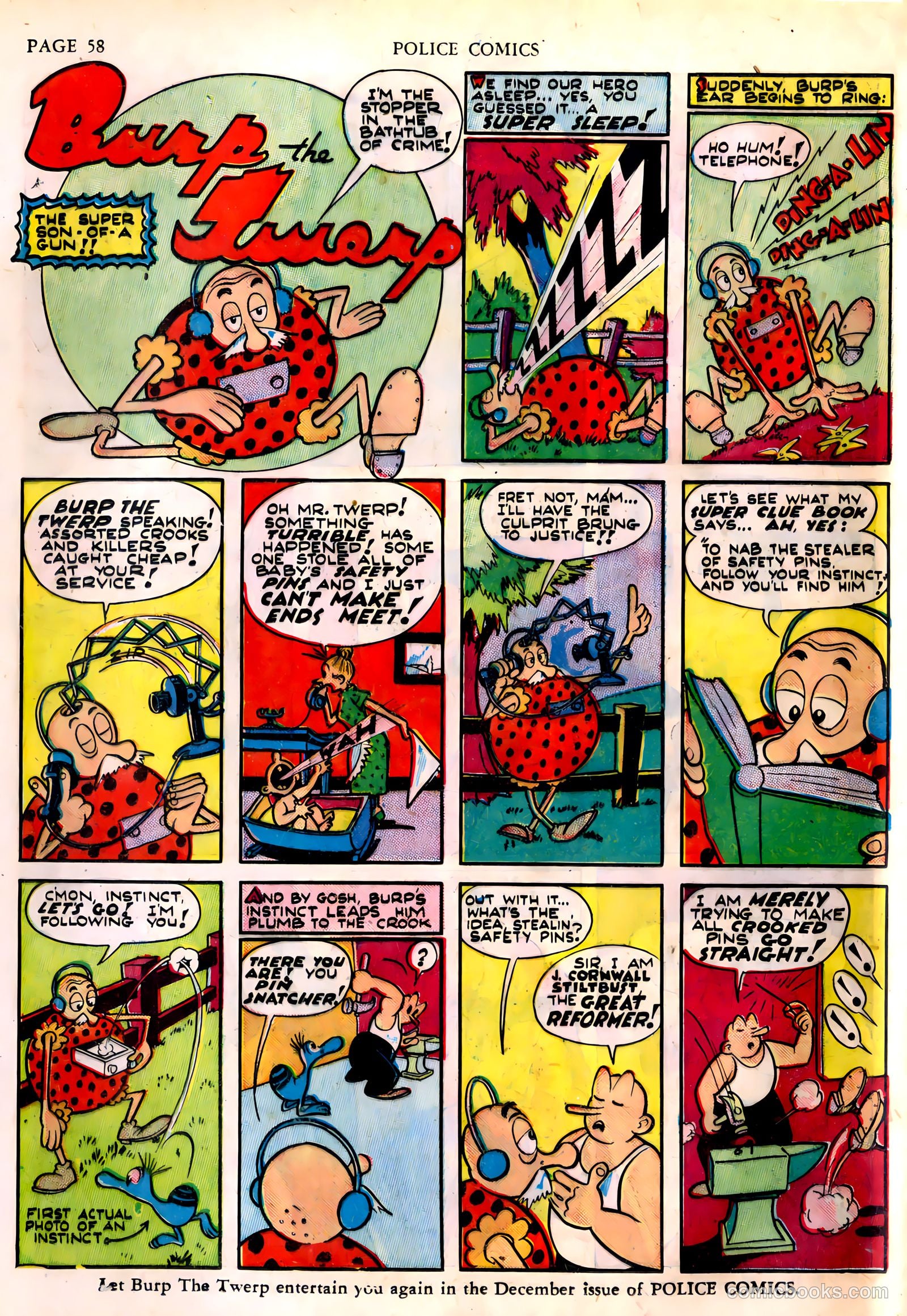 Police Comics #4 (1941) — page 60 of 68