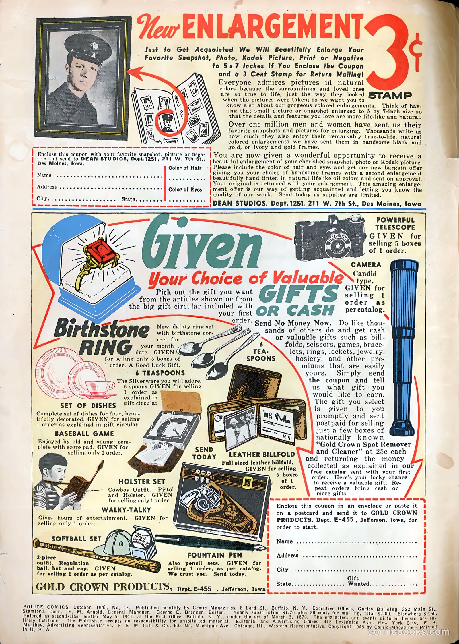 Police Comics #47 (1945) — page 2 of 60