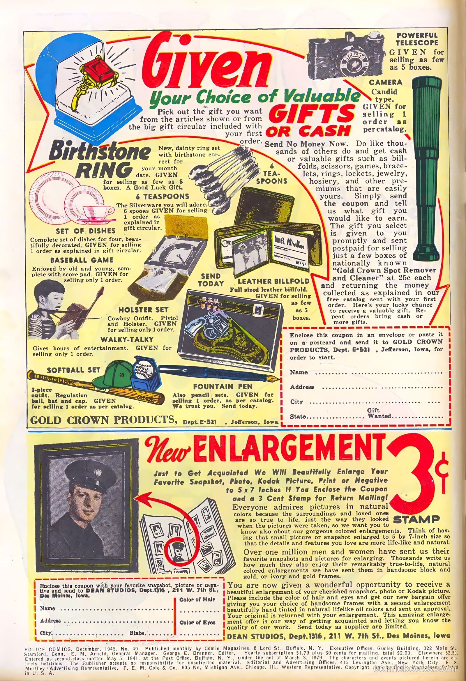 Police Comics #49 (1945) — page 2 of 60
