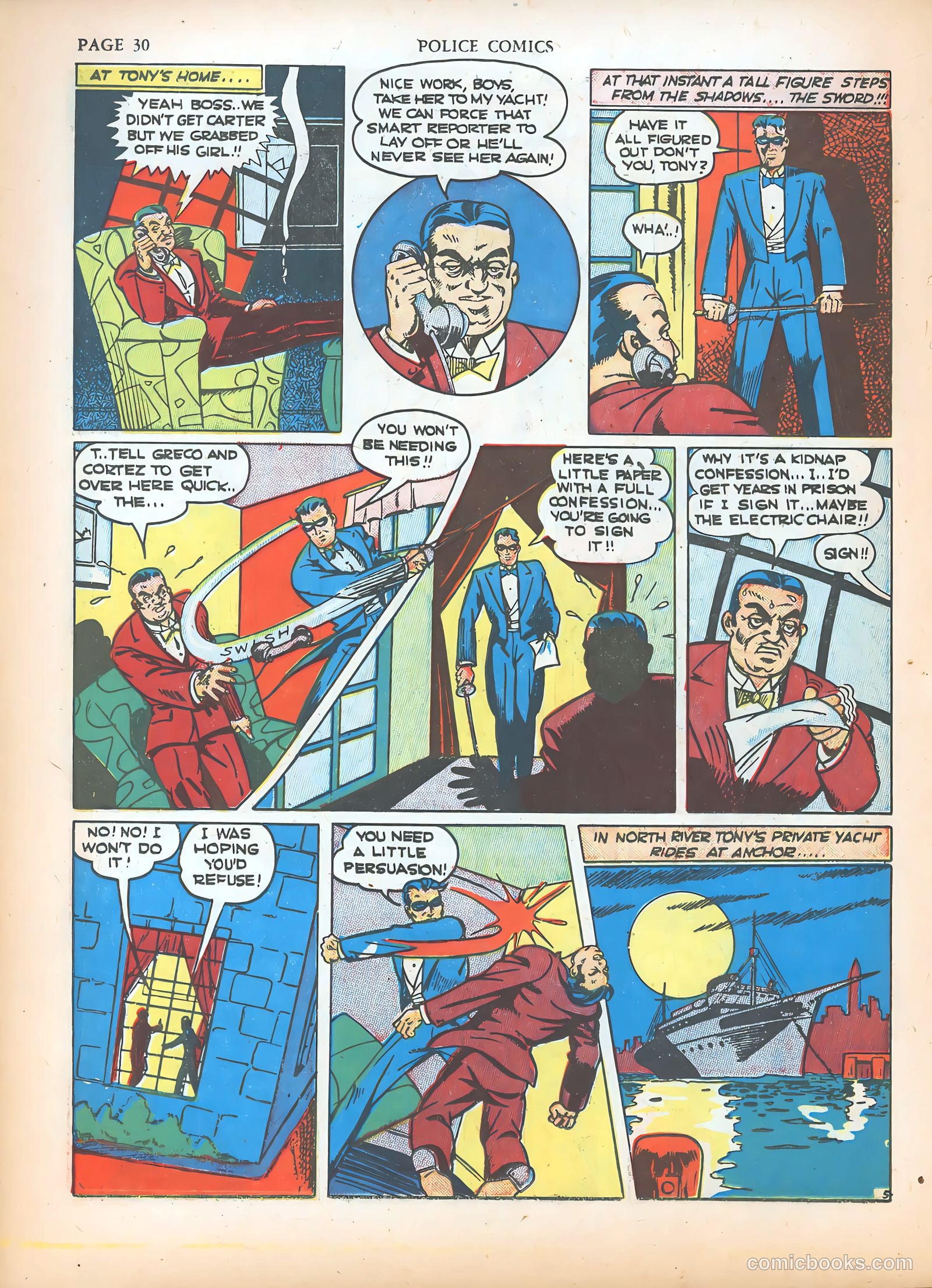 Police Comics #5 (1941) — page 32 of 68