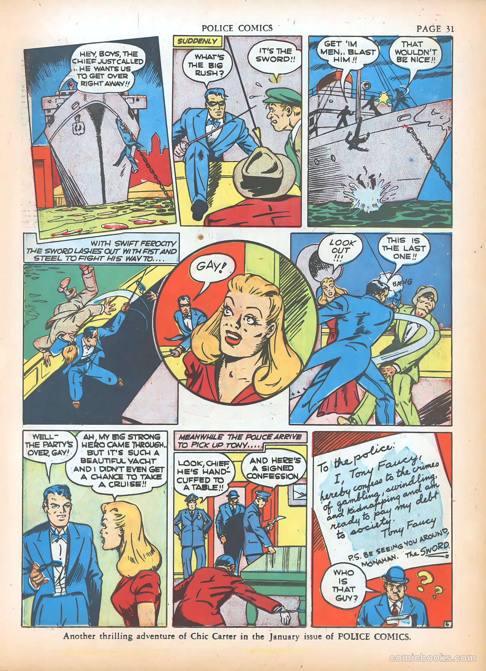 Police Comics #5 (1941) — page 33 of 68